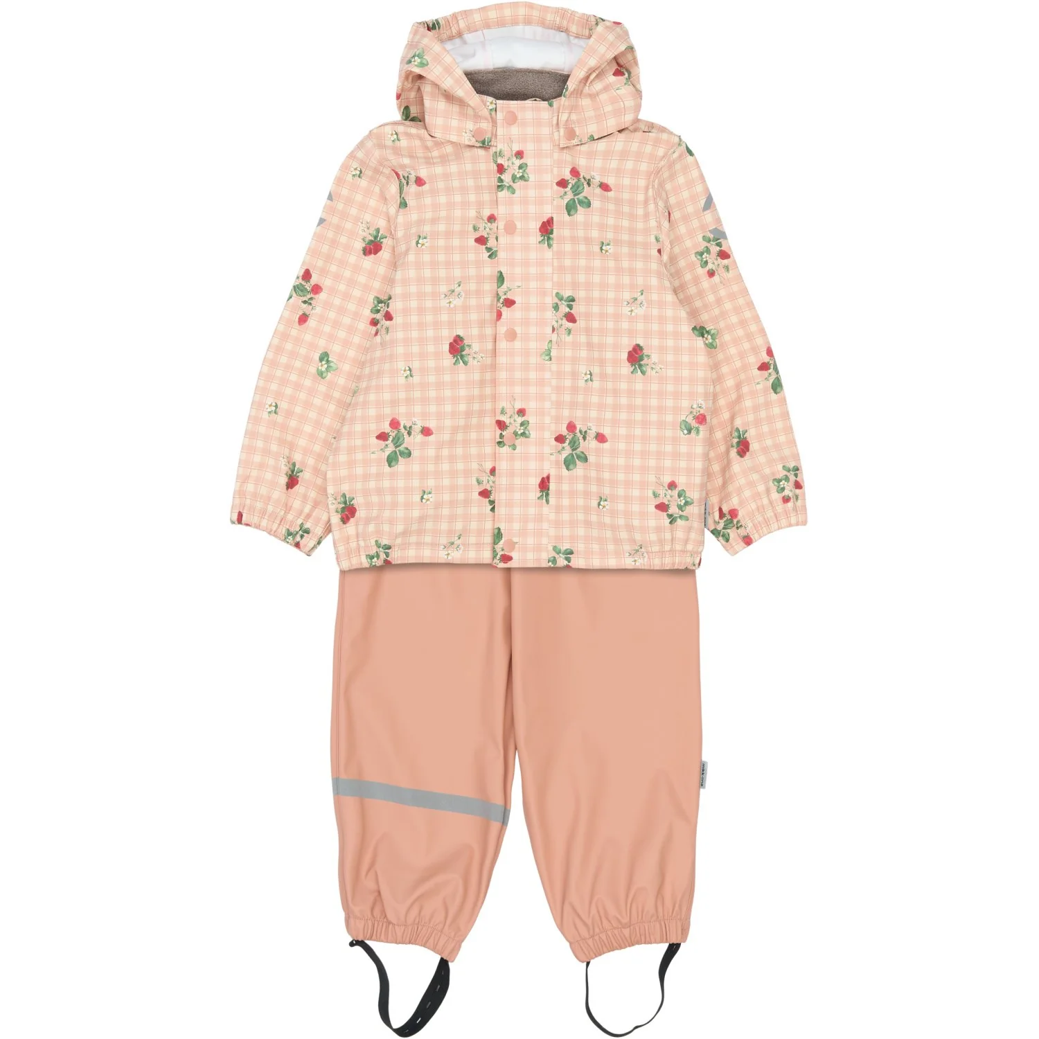 Mikk-Line Strawberry AOP Pu Rain Set AOP