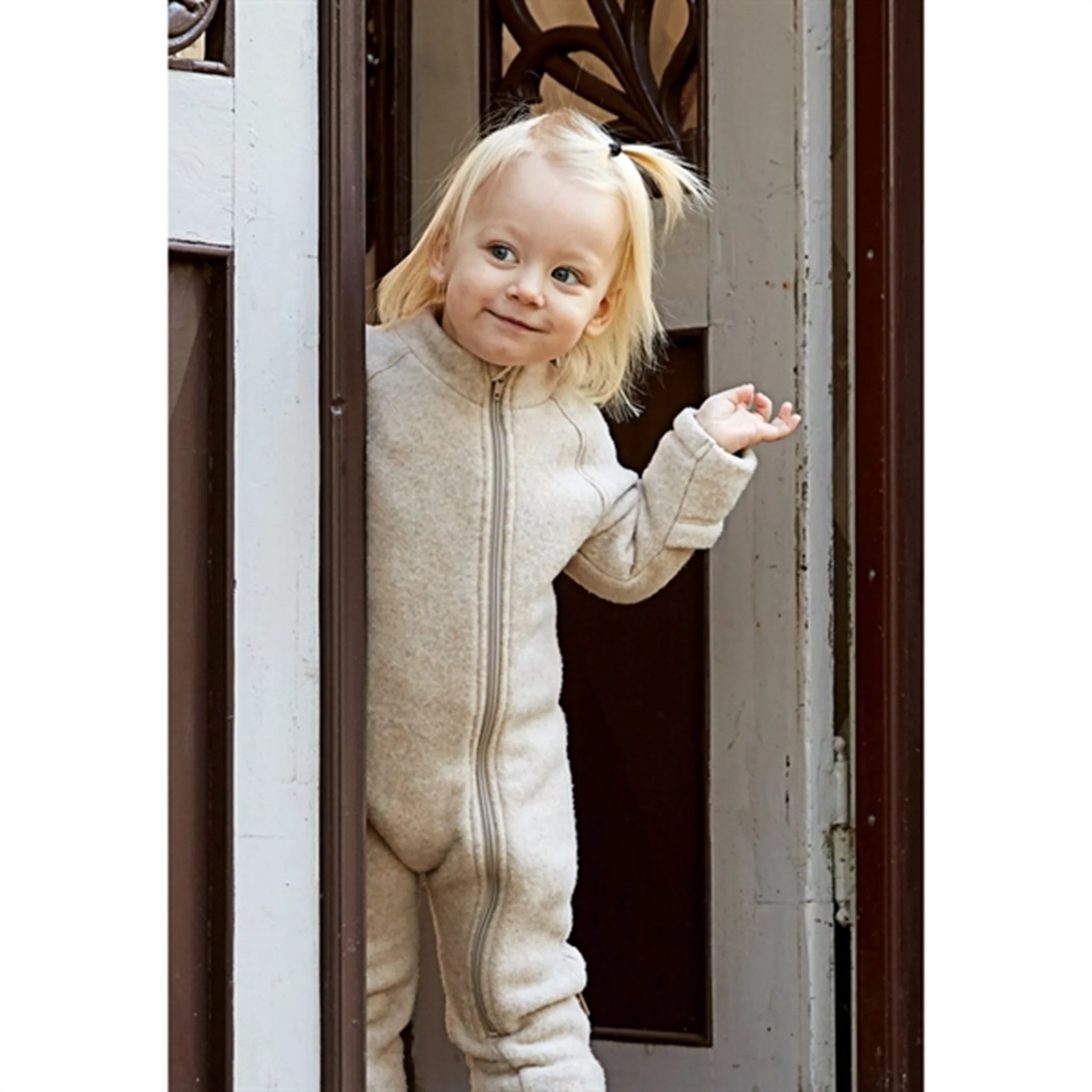 Mikk-Line Wool Suit Melange Offwhite - Image 5