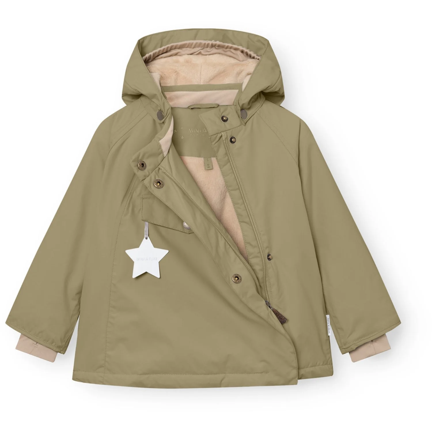 Mini A ture Aloe Green Matwang Fleece Lined Winter Jacket. GRS - Image 7