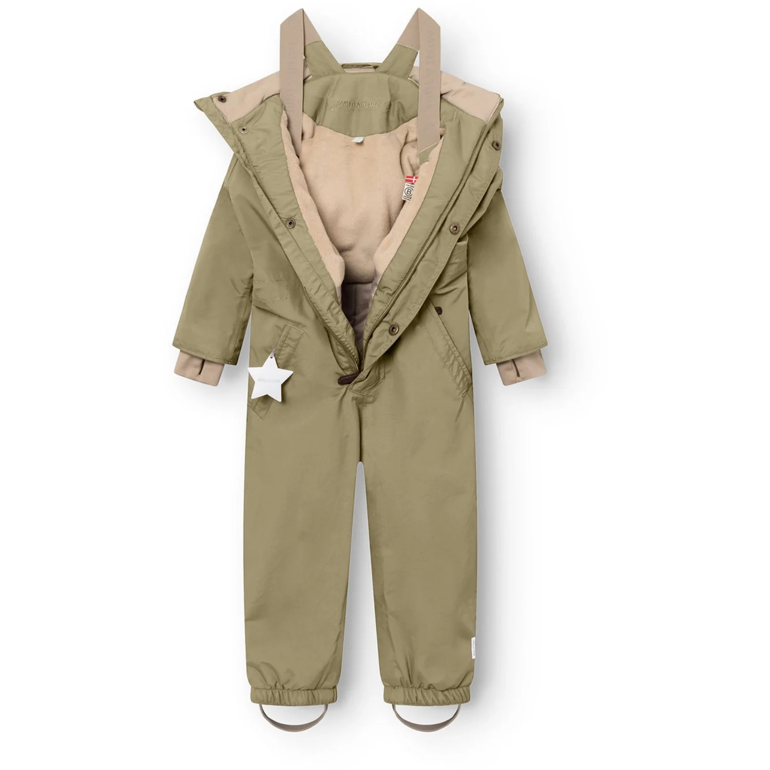 Mini A ture Aloe Green Matwanni Fleece Lined Snowsuit. GRS - Image 2