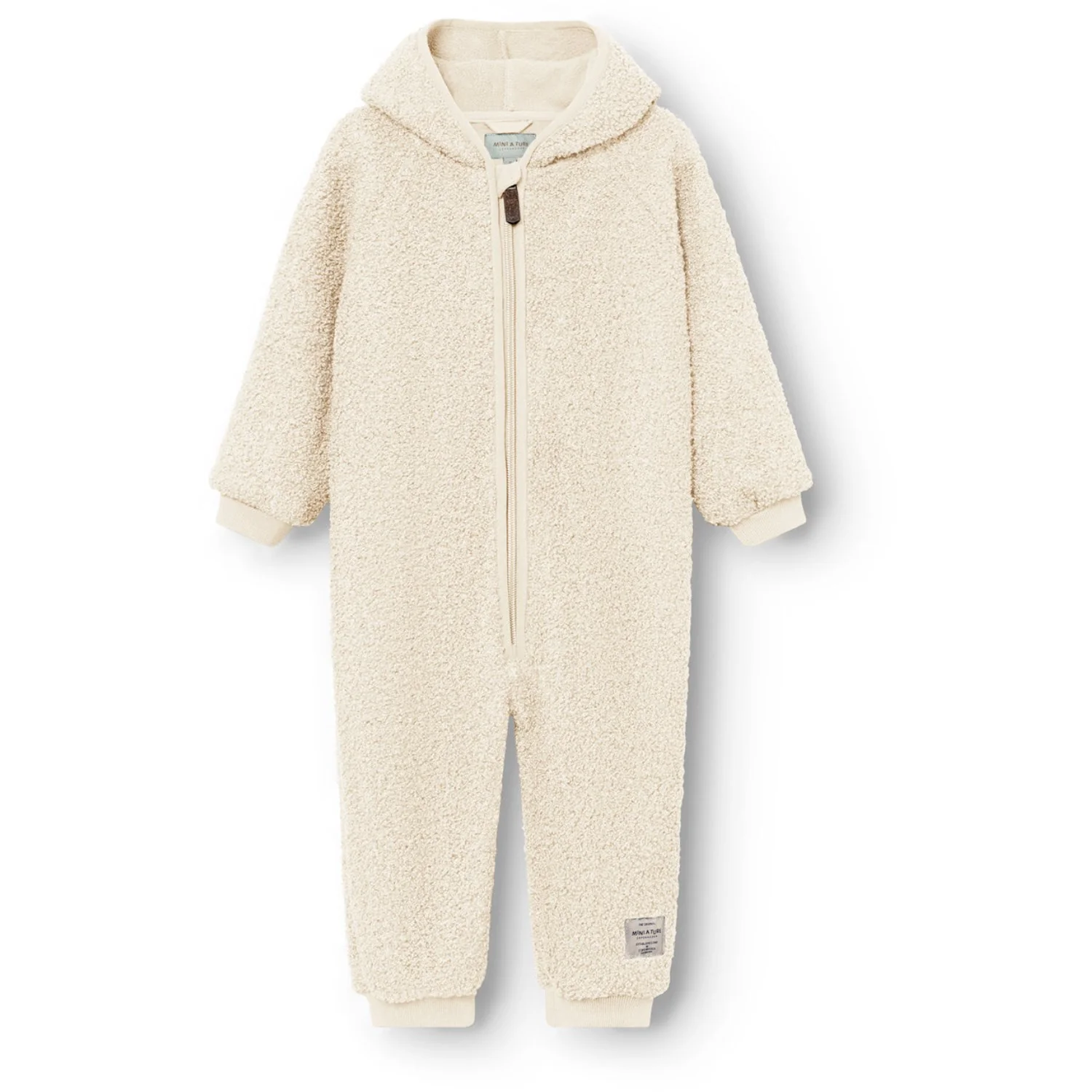 Mini A ture Angora Cream Matadel Teddyfleece Jumpsuit. GRS - Image 2