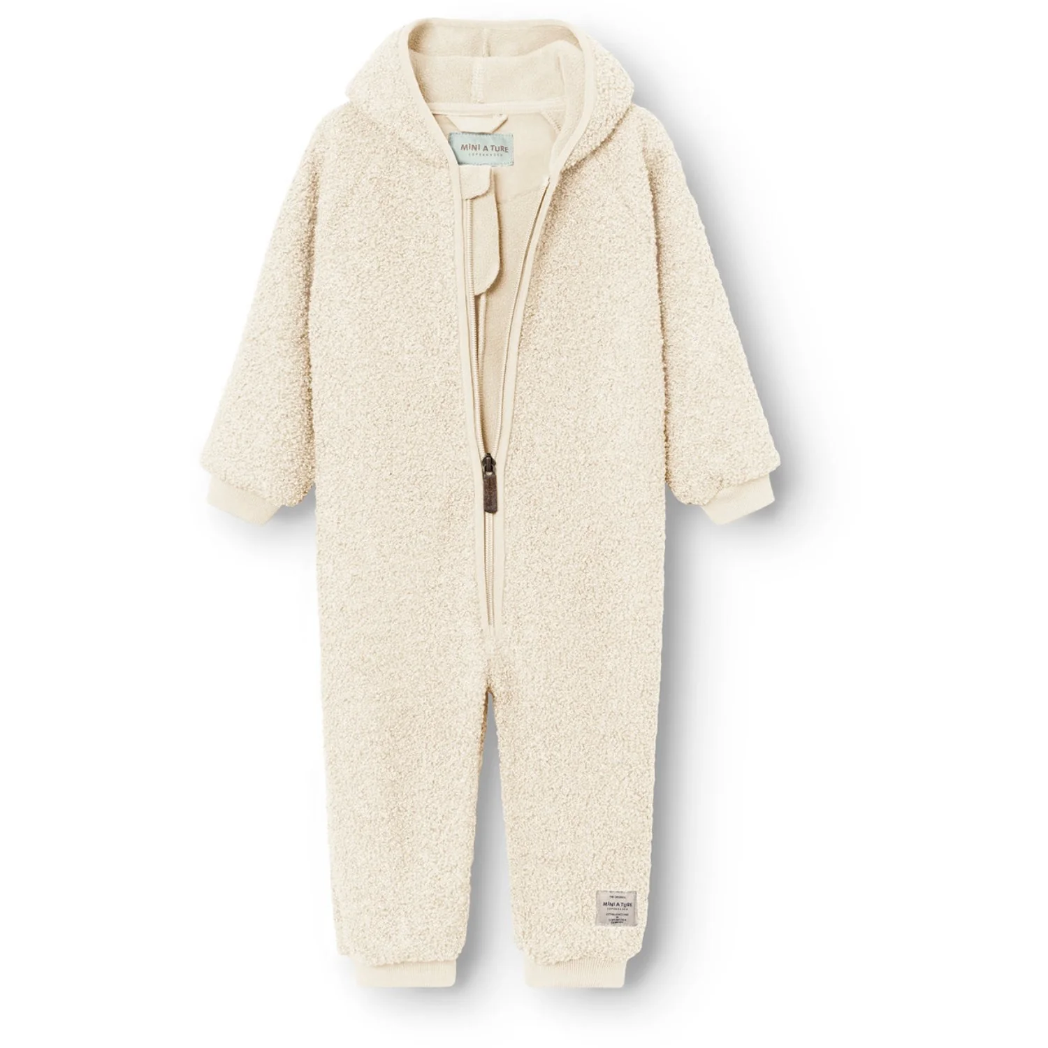 Mini A ture Angora Cream Matadel Teddyfleece Jumpsuit. GRS - Image 5