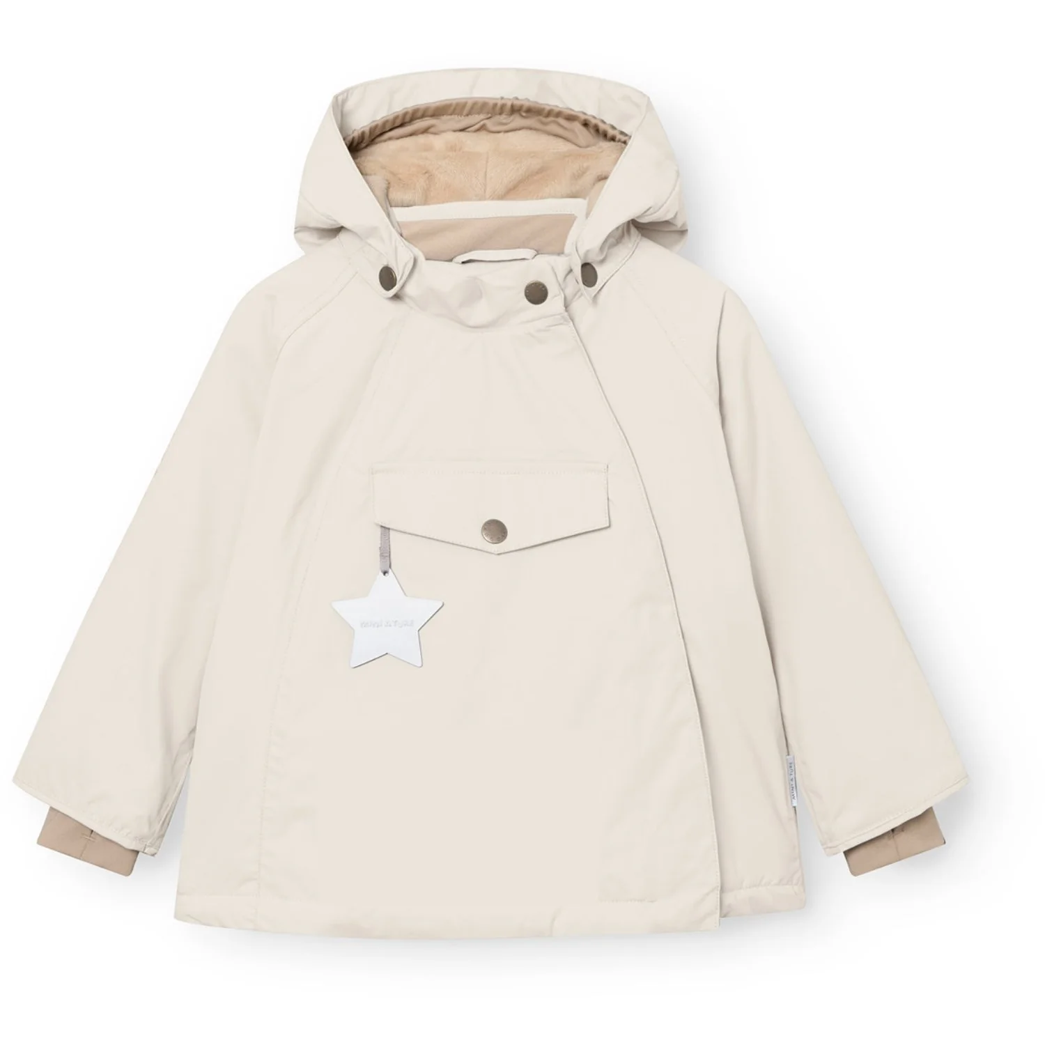 Mini A ture Angora Cream Matwang Fleece Lined Winter Jacket. GRS
