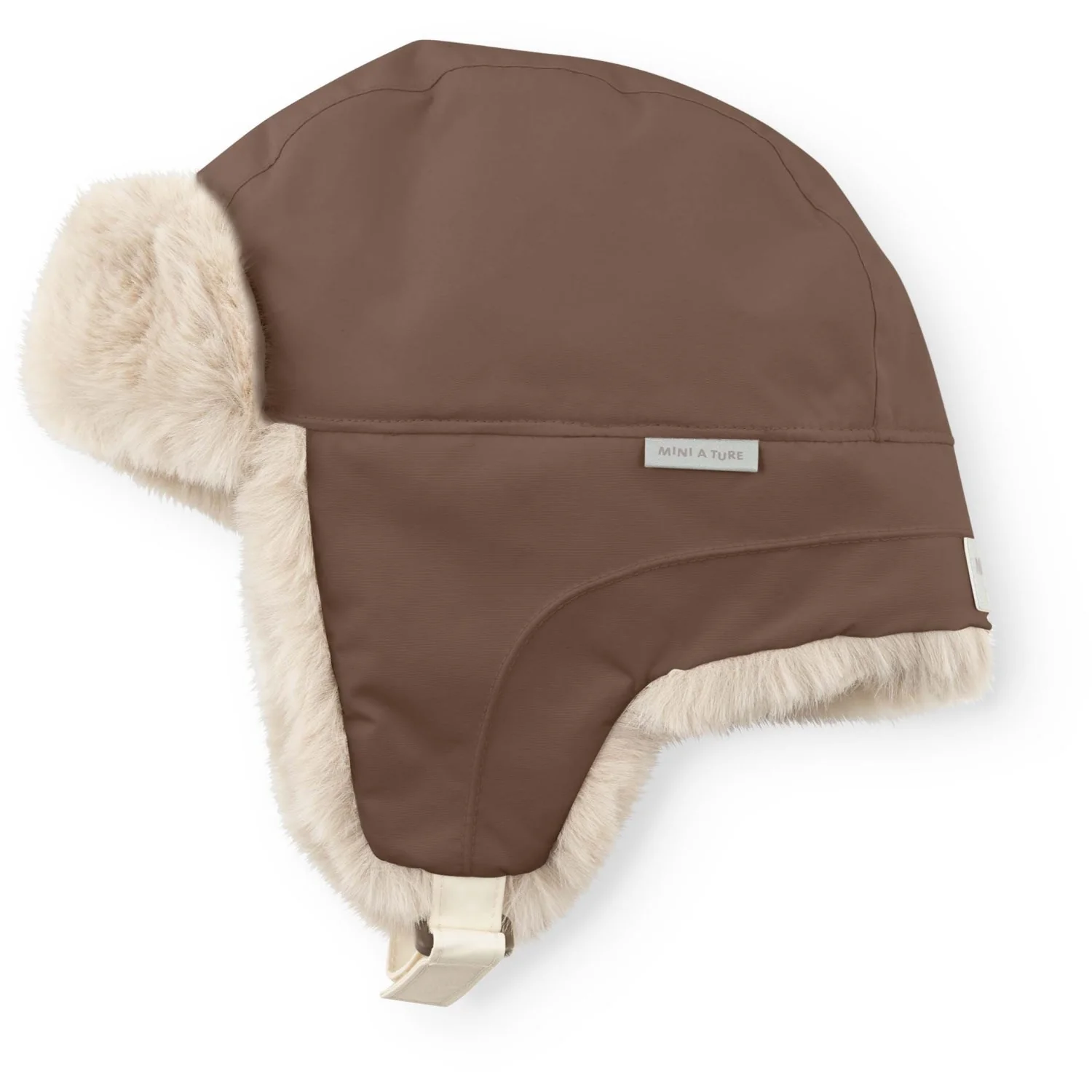 Mini A ture Chestnut Brown Matcrister Teddy Lined Winter Hood - Image 2