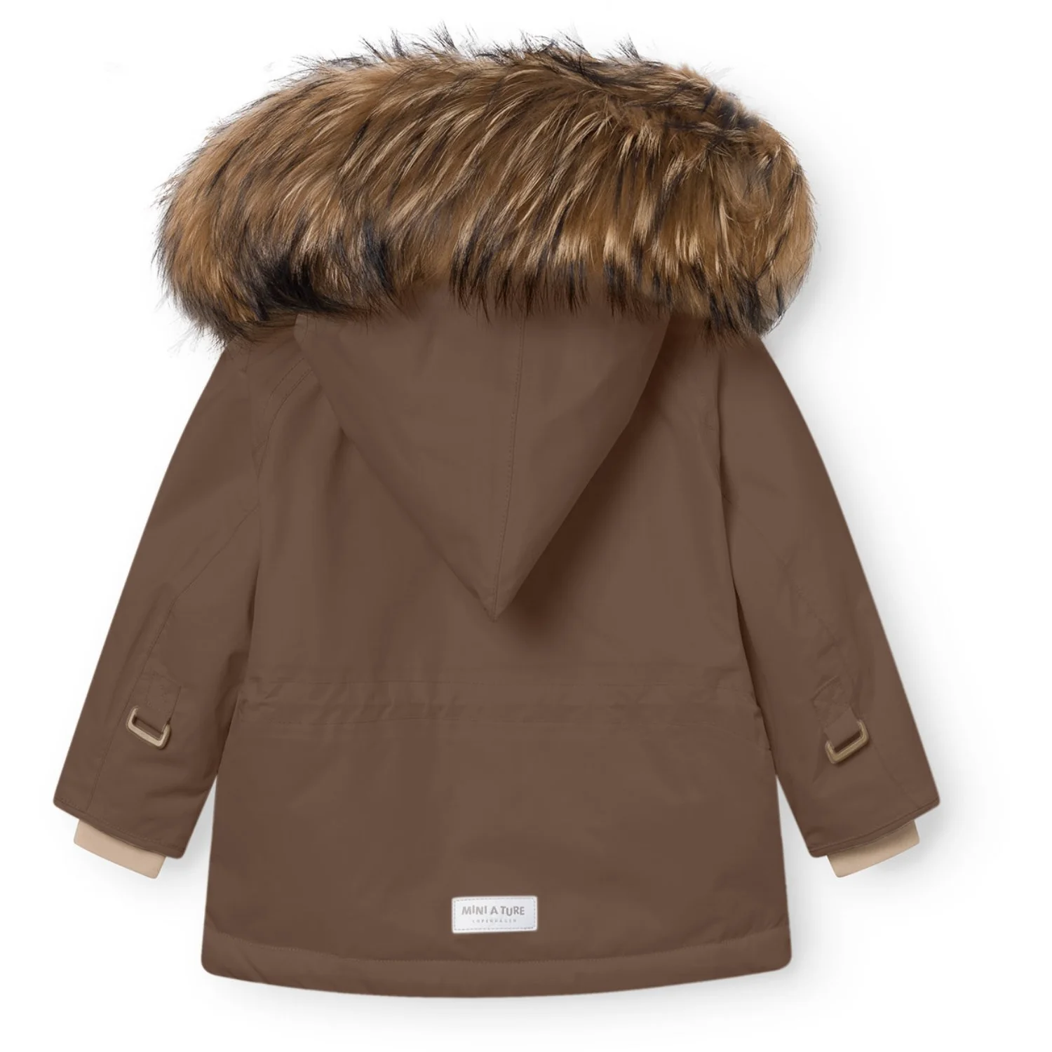 Mini A ture Chestnut Brown Matwang Fleece Lined Winter Jacket Fur. GRS - Image 4