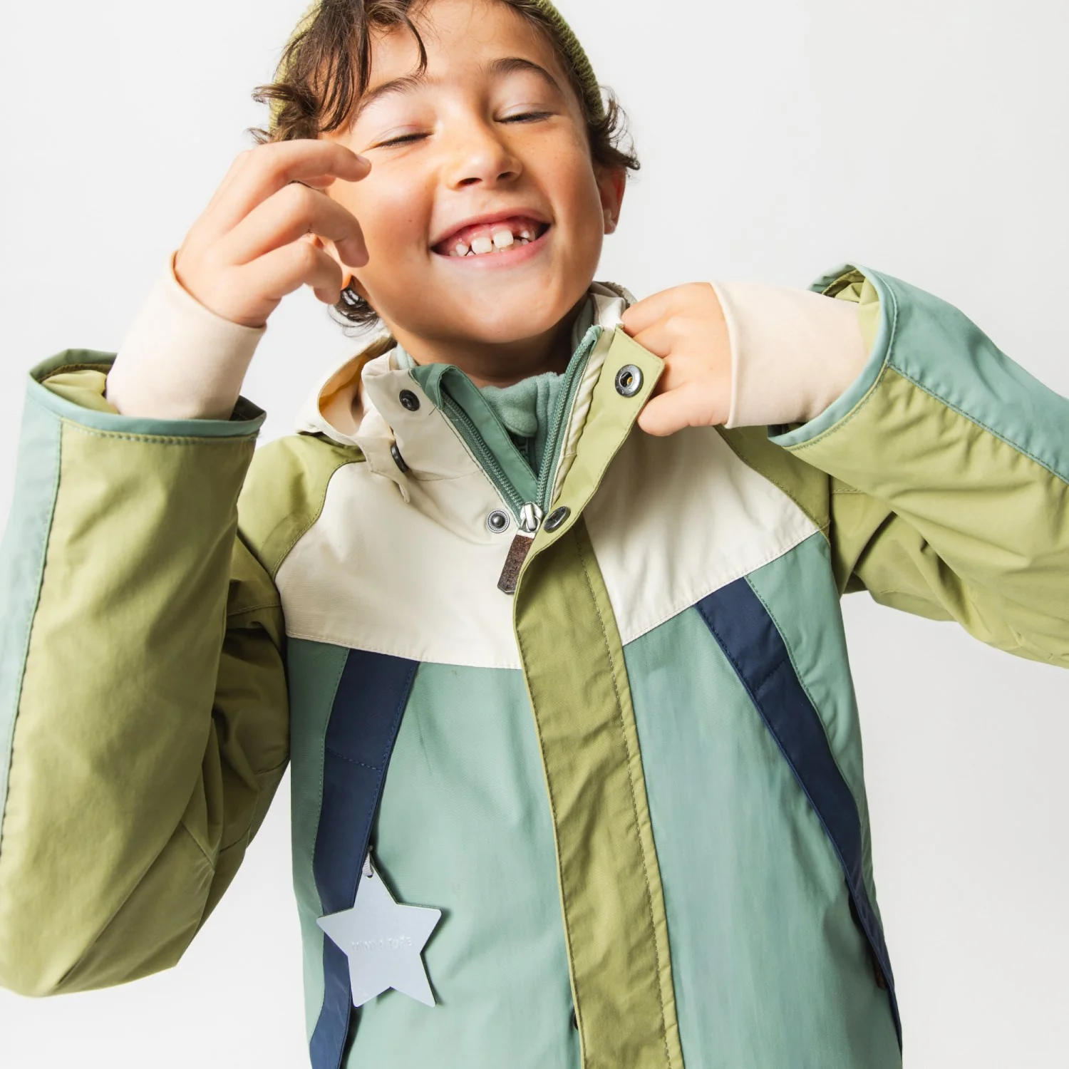 Mini A ture Granite Green Col. B. Matvalon Fleece Lined Jacket. Grs - Image 9
