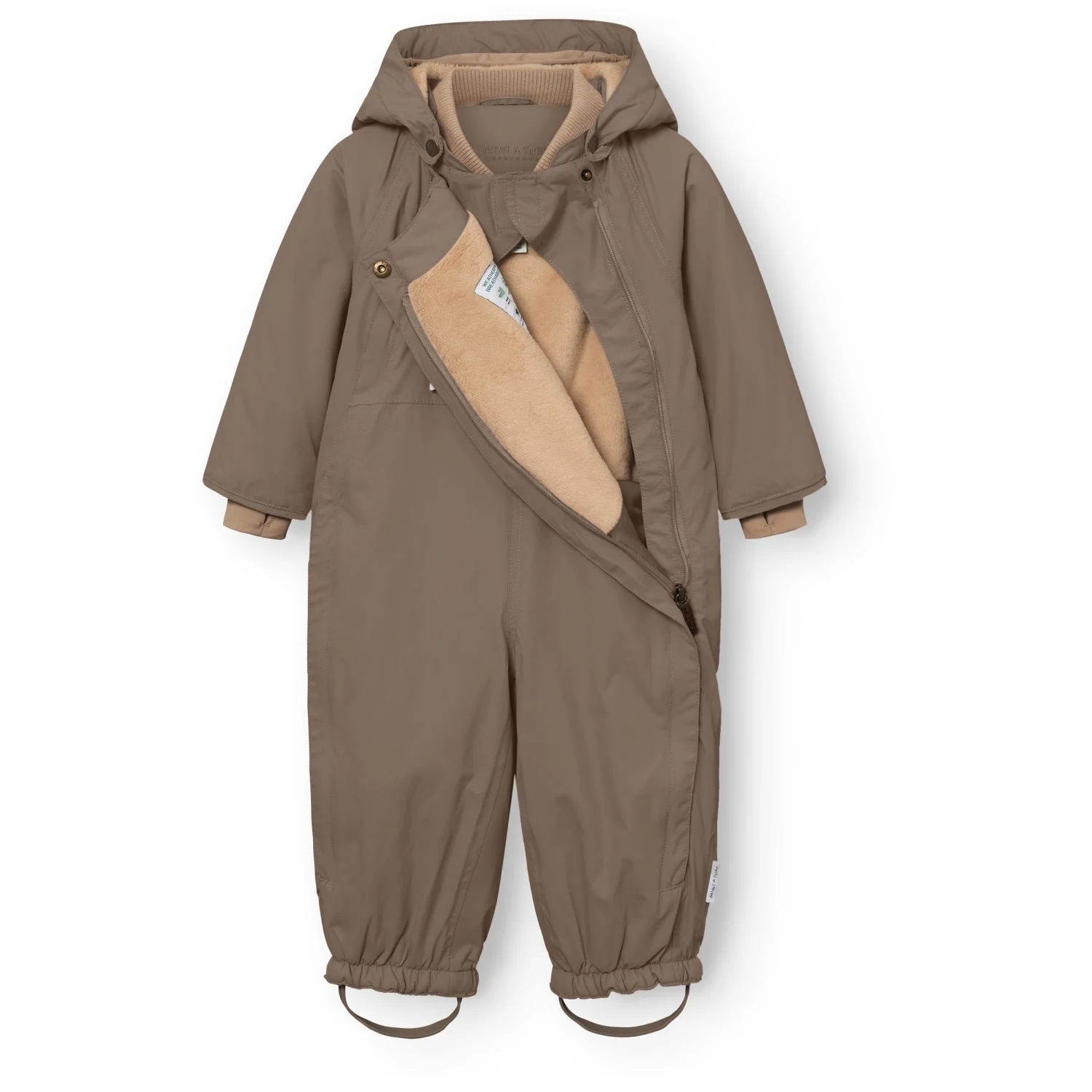 Mini A ture Morel Grey Matwisti Fleece Lined Snowsuit. GRS - Image 4