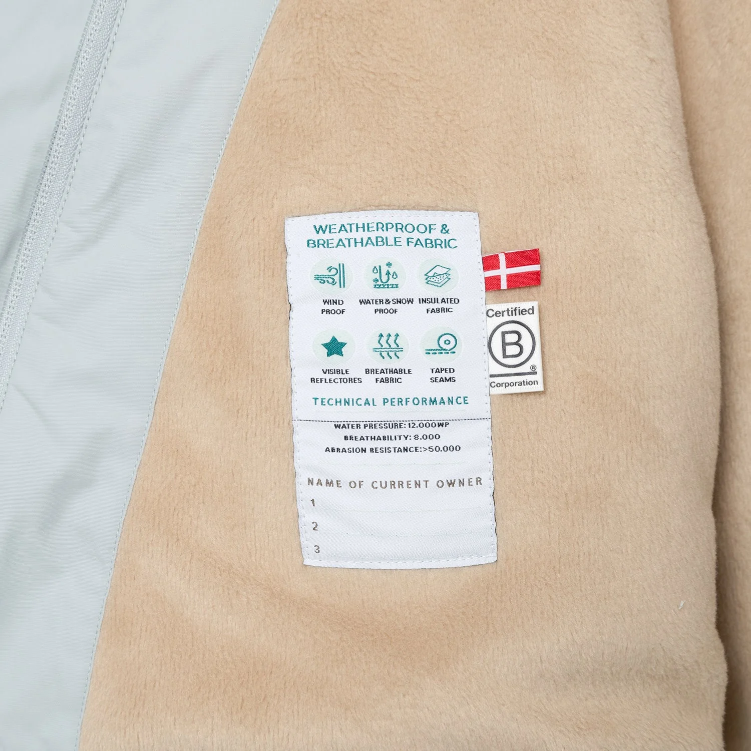Mini A ture Puritan Grey Matwang Fleece Lined Winter Jacket. GRS - Image 4