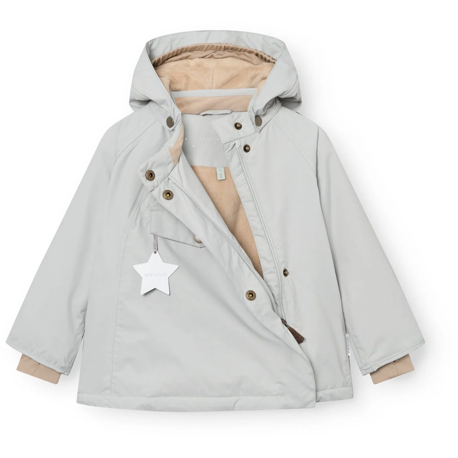 Mini A ture Puritan Grey Matwang Fleece Lined Winter Jacket. GRS - Image 6