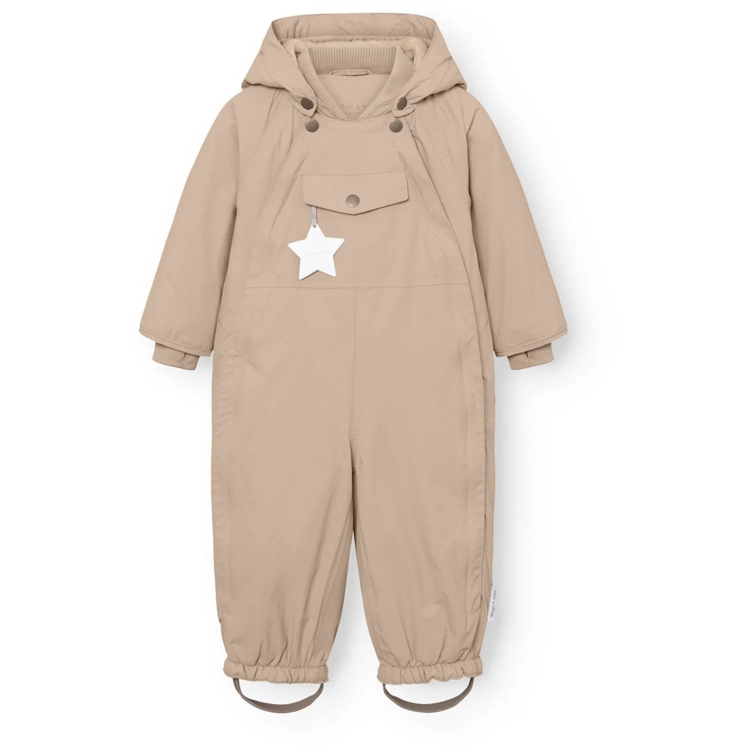 Mini A ture Savannah Tan Matwisti Fleece Lined Snowsuit. GRS