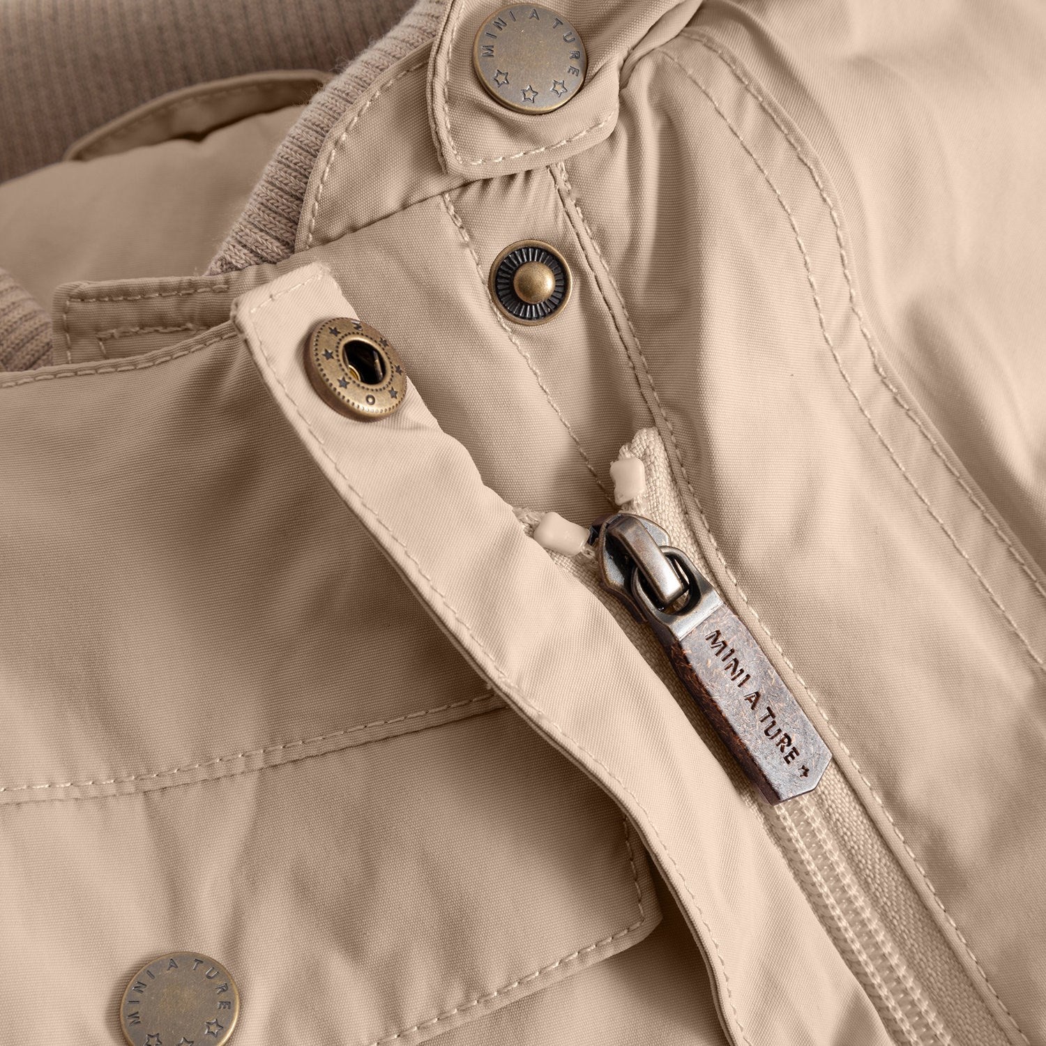 Mini A ture Savannah Tan Matwisti Fleece Lined Snowsuit. GRS - Image 2