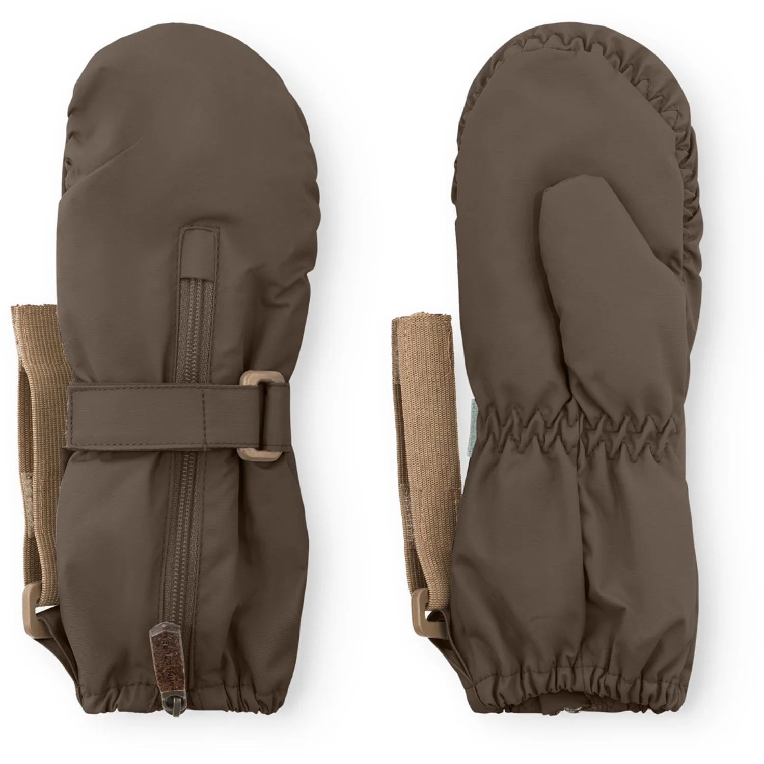 Mini A ture Tarmac Green Matcesar Fleece Lined Mittens