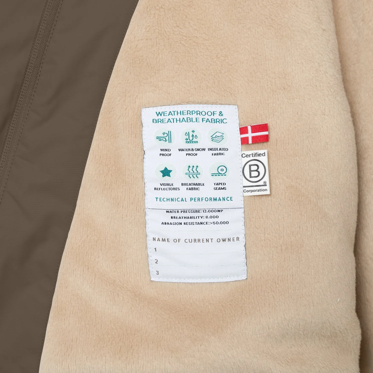 Mini A ture Tarmac Green Matwang Fleece Lined Winter Jacket. GRS - Image 5