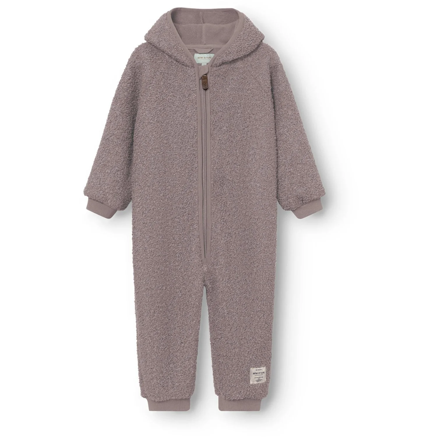 Mini A ture Zinc Purple Matadel Teddyfleece Jumpsuit. GRS - Image 2