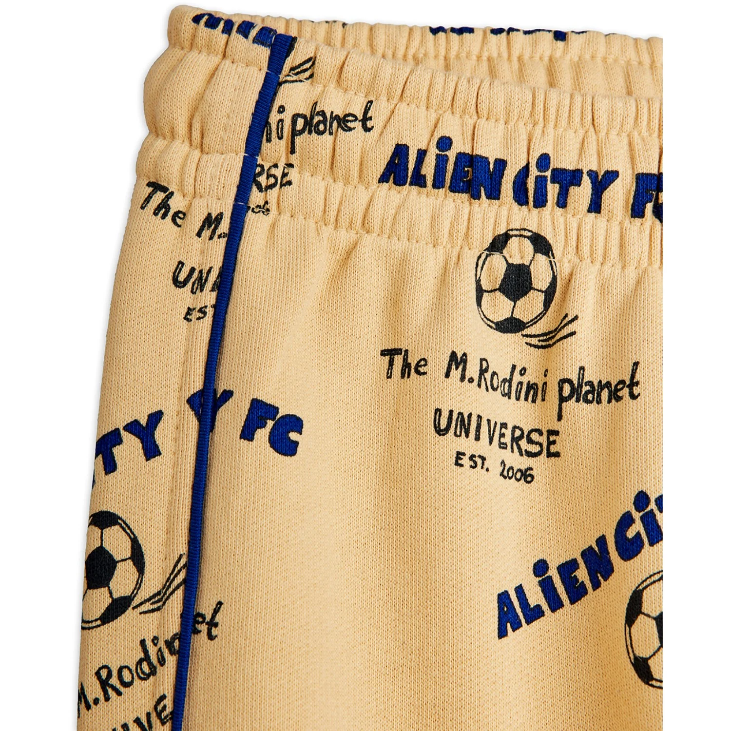 Mini Rodini Beige Alien City Fc AOP Sweatpants - Image 4
