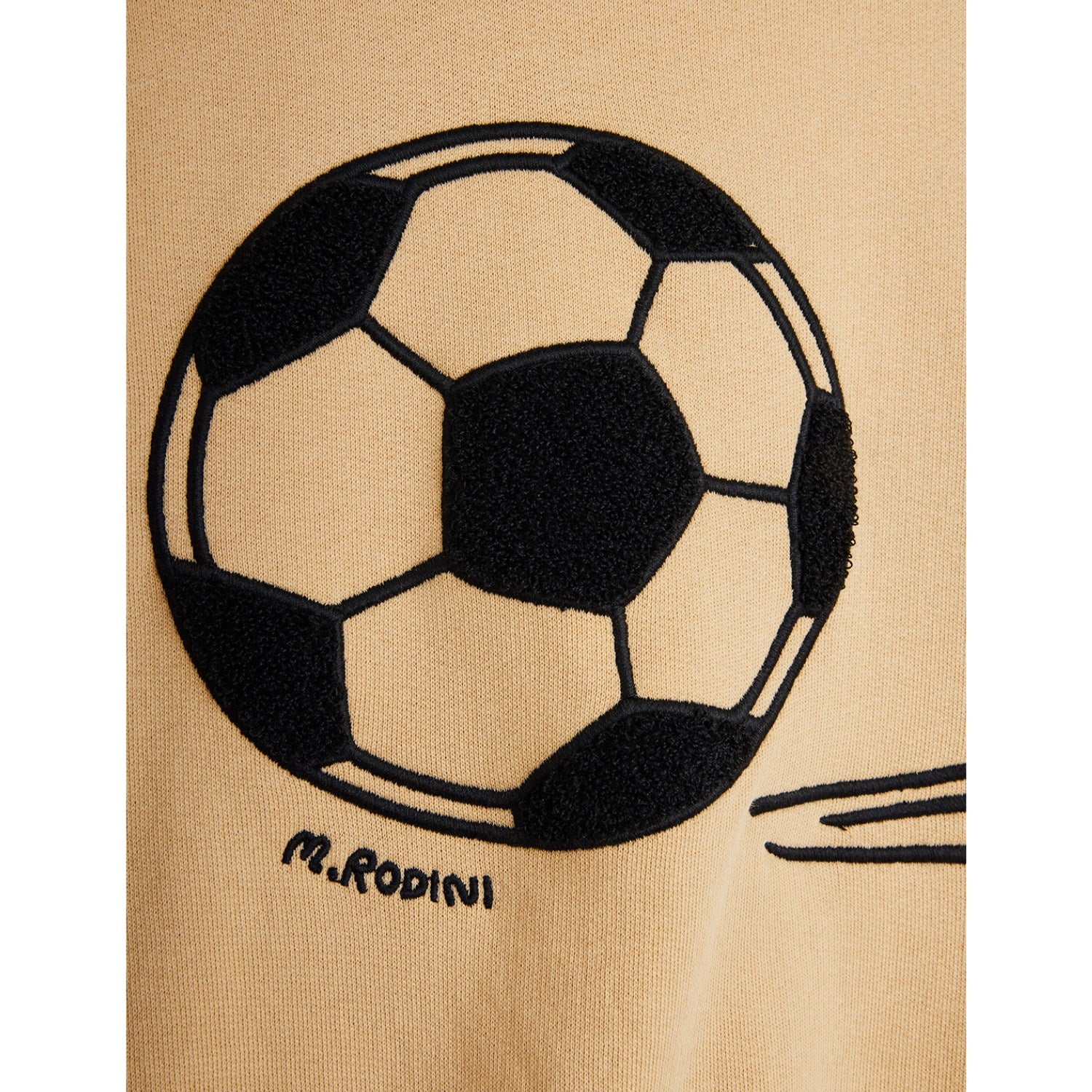 Mini Rodini Beige Football Chenille Sweatshirt - Image 2