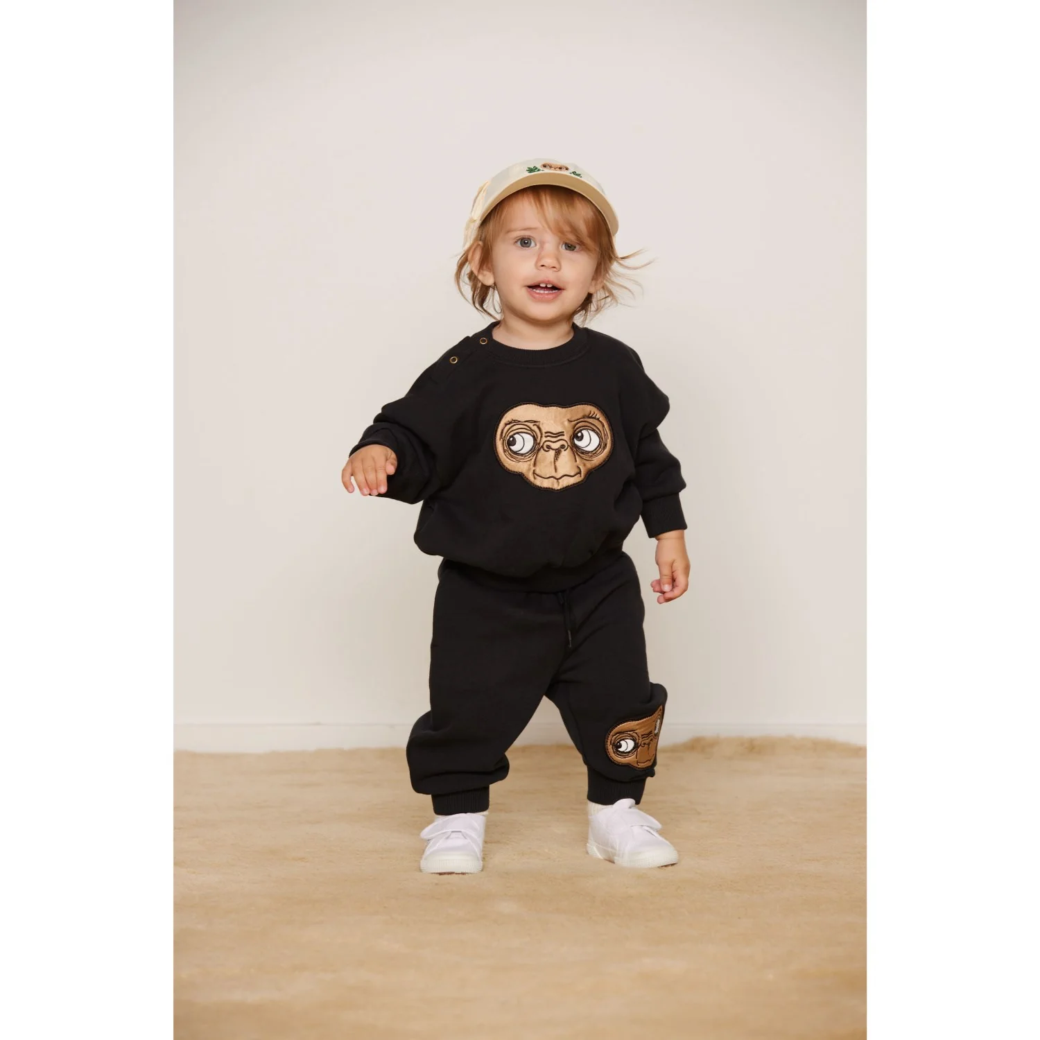 Mini Rodini Black E.T Application Sweatshirt - Image 4