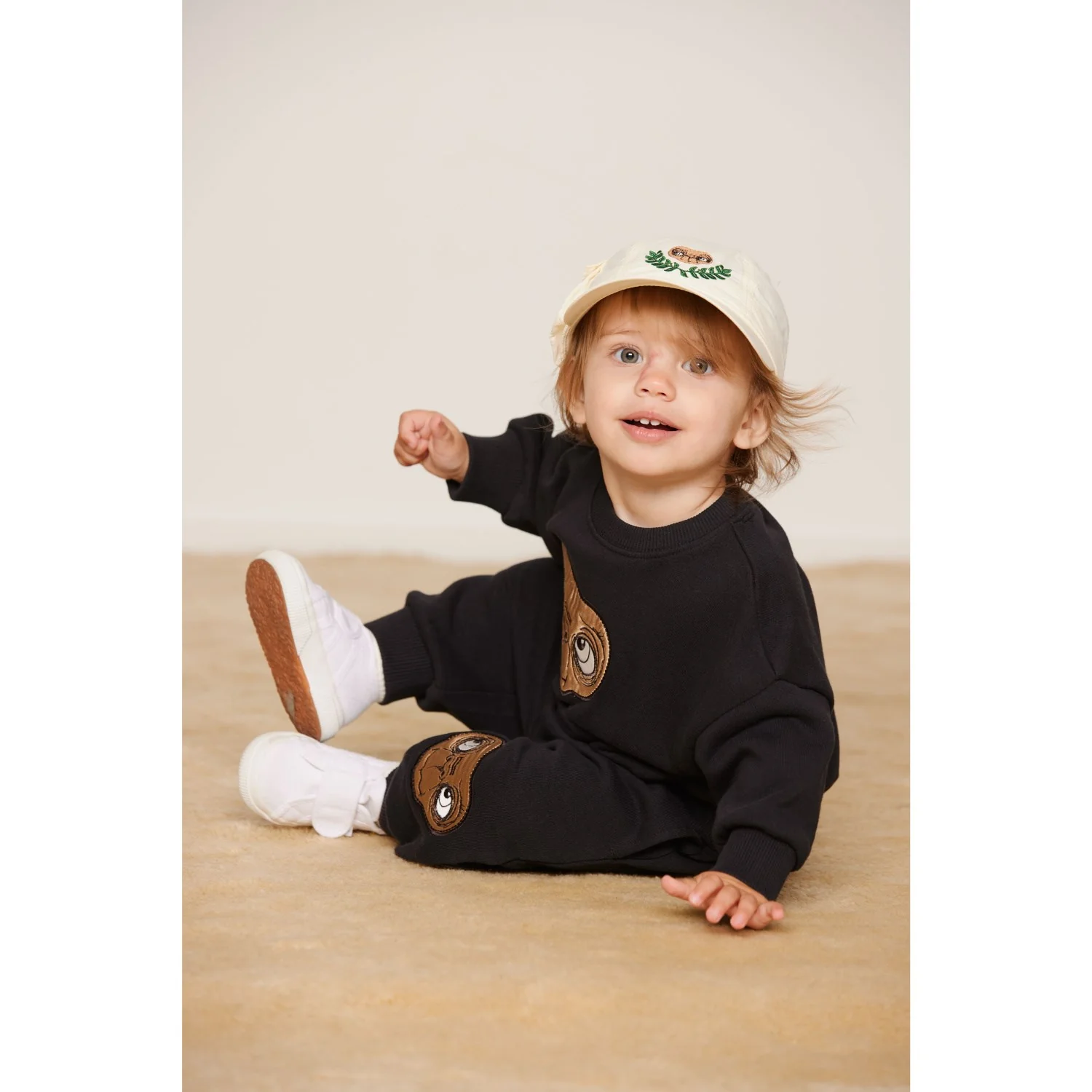 Mini Rodini Black E.T Application Sweatshirt - Image 6