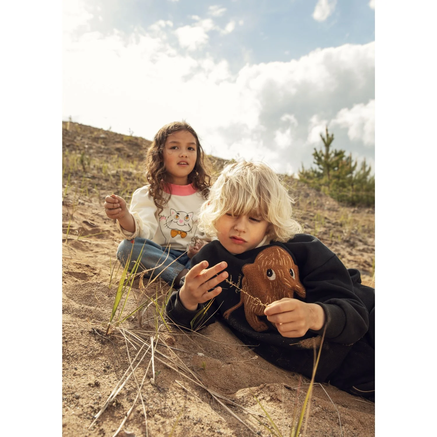 Mini Rodini Black Mammoth Chenille Sweatshirt - Image 22