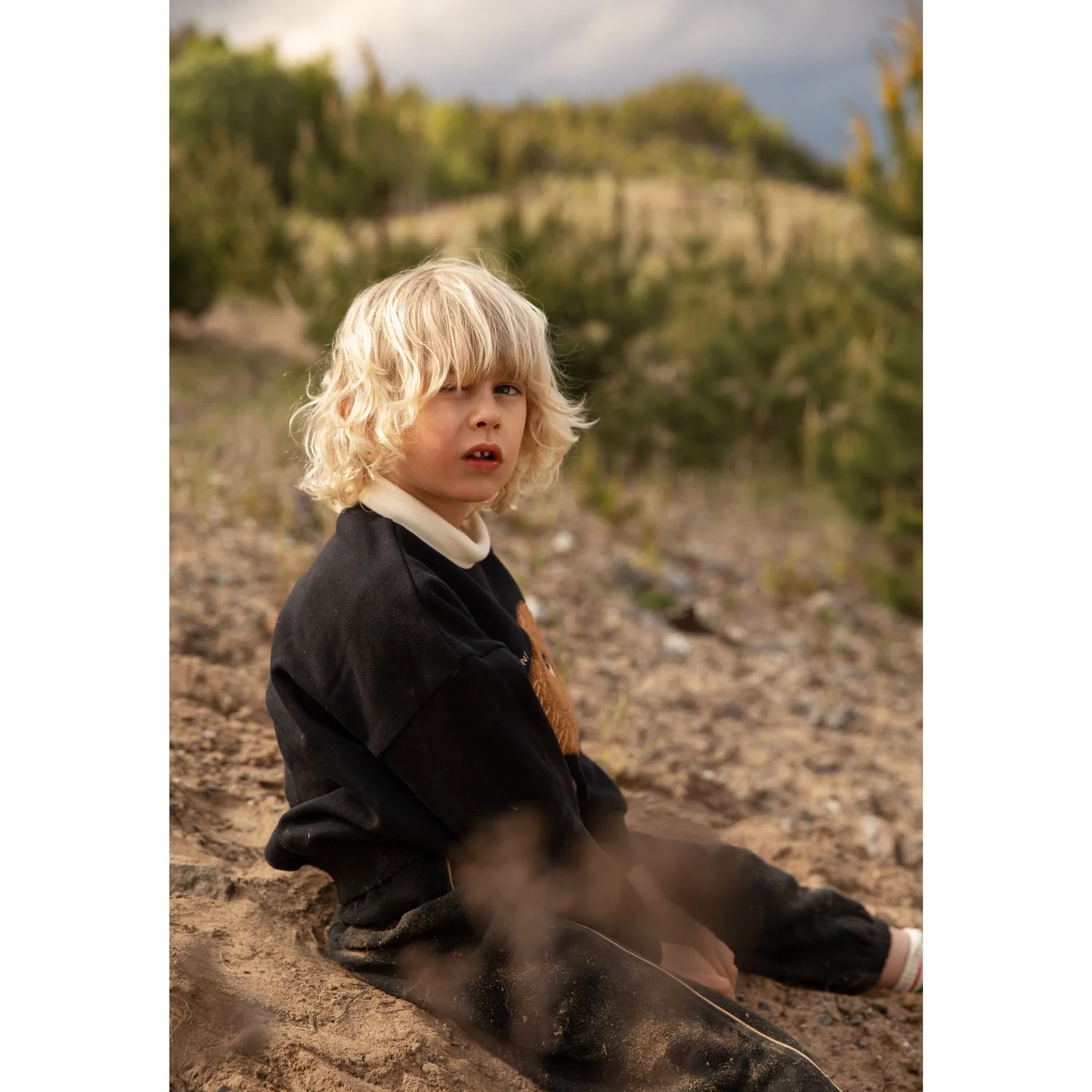 Mini Rodini Black Mammoth Chenille Sweatshirt - Image 28
