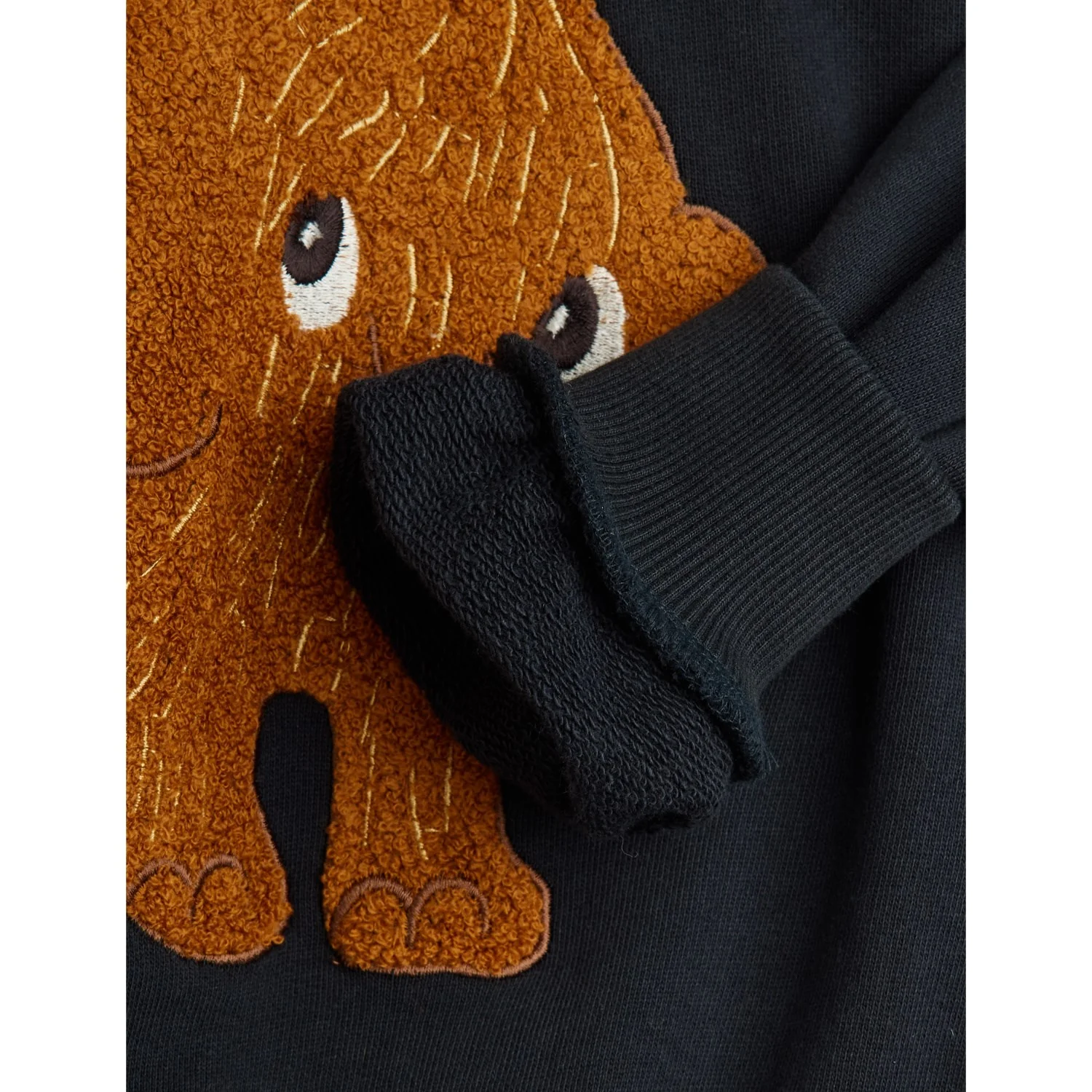 Mini Rodini Black Mammoth Chenille Sweatshirt - Image 30