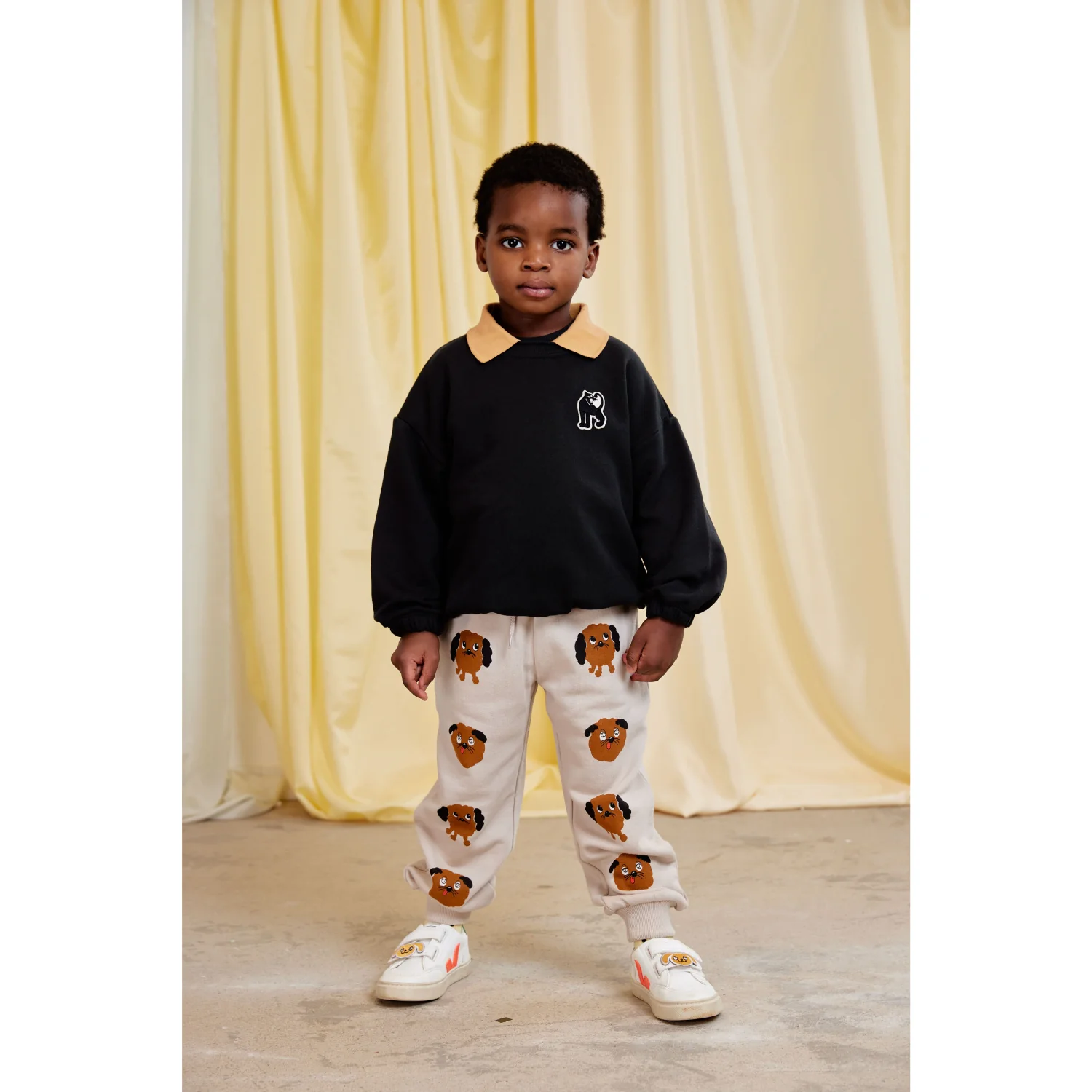 Mini Rodini Black Panther Patch Collar Sweatshirt - Image 5