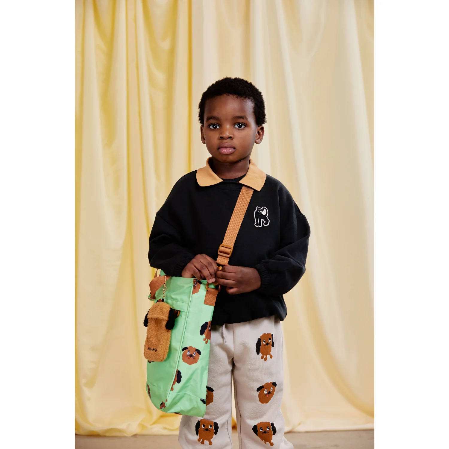 Mini Rodini Black Panther Patch Collar Sweatshirt - Image 6