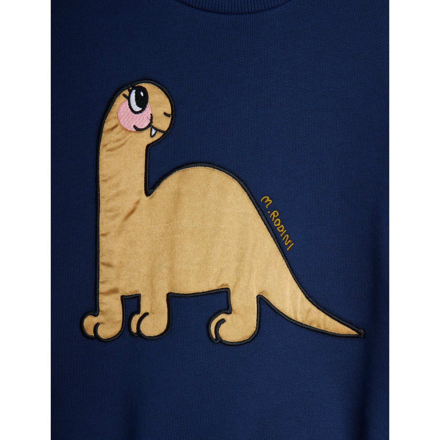 Mini Rodini Blue Dino Application Sweatshirt - Image 5