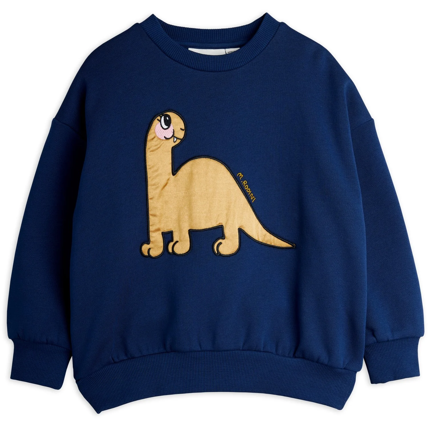 Mini Rodini Blue Dino Application Sweatshirt - Image 8