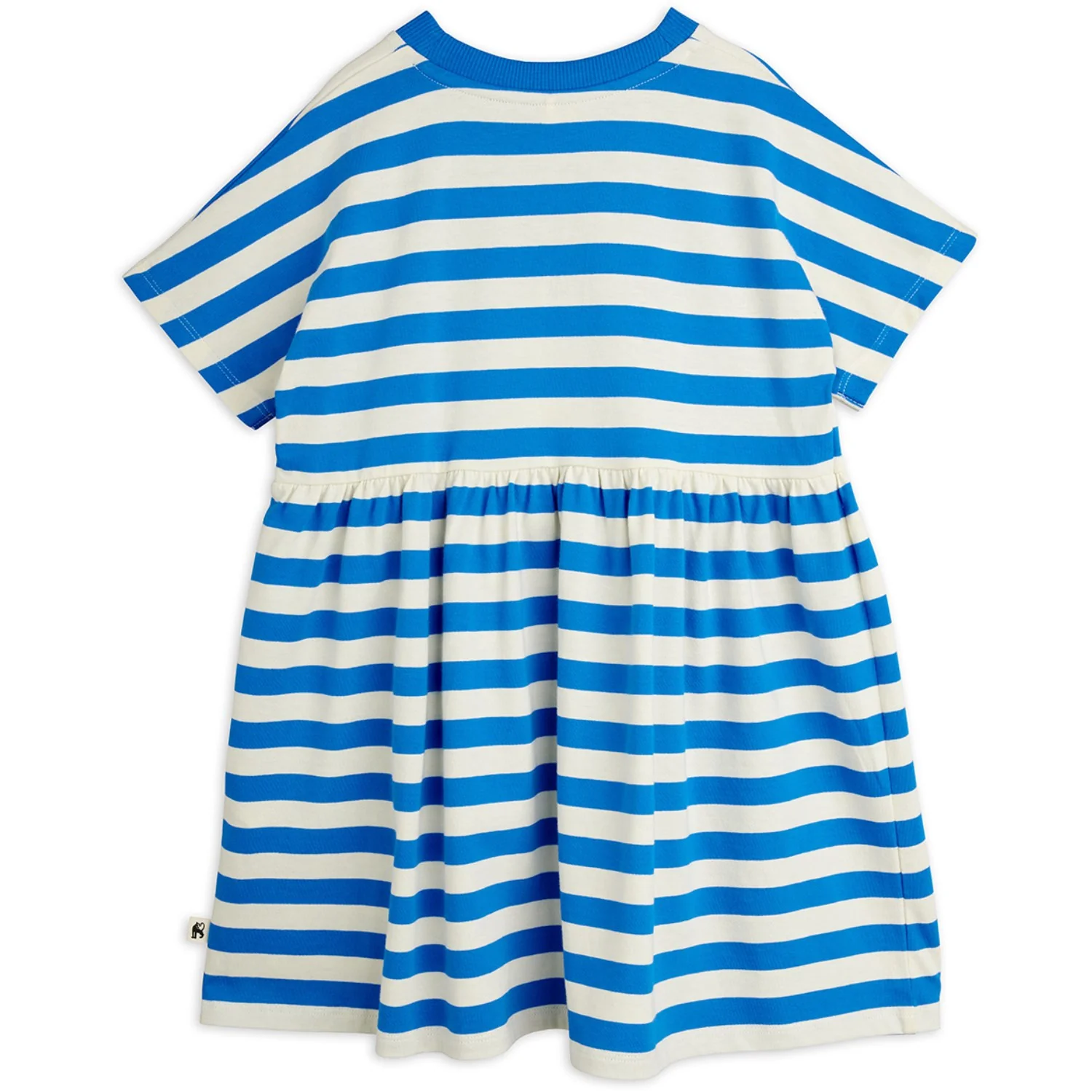 Mini Rodini Blue Earth Yd Stripe Ss Dress - Image 4