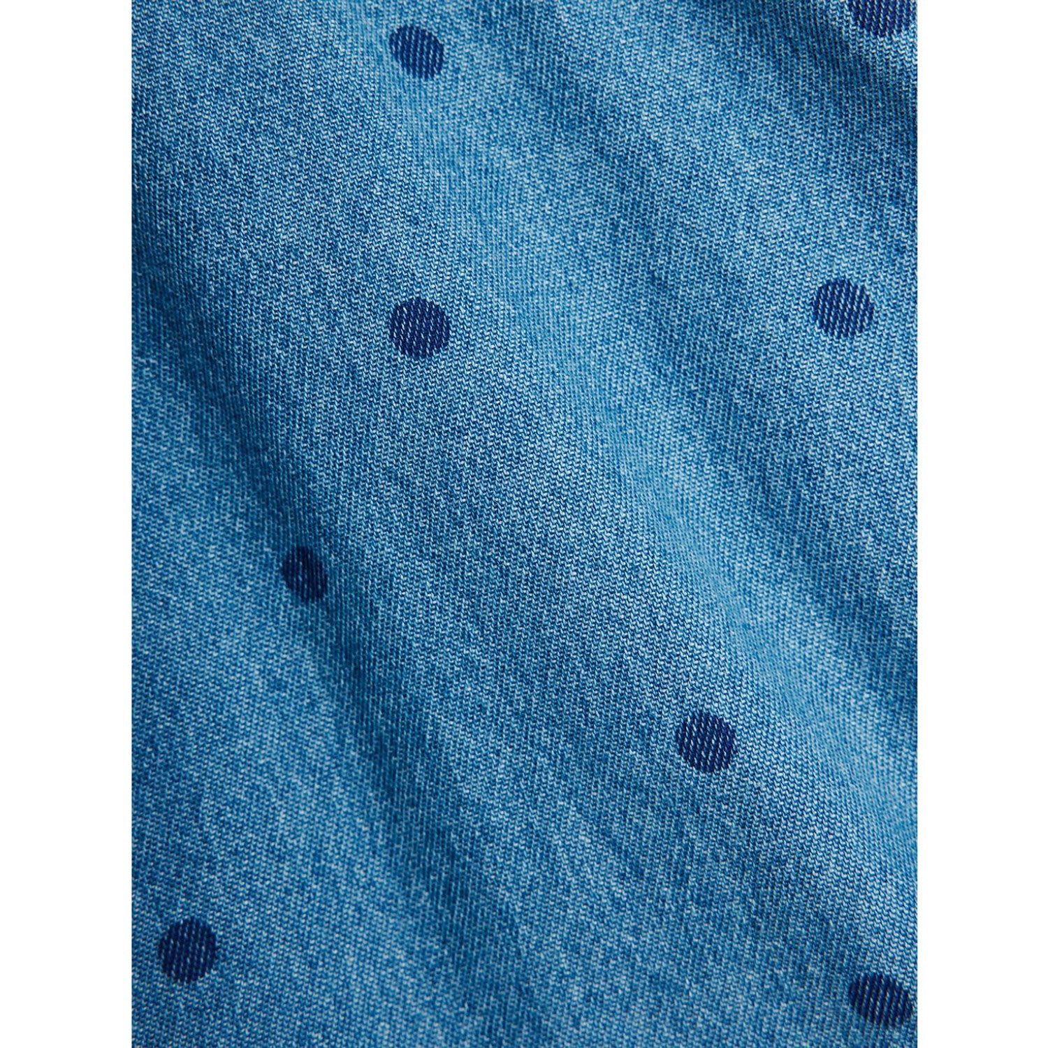 Mini Rodini Blue Lw Denim Dots AOP Ls Shirt - Image 6