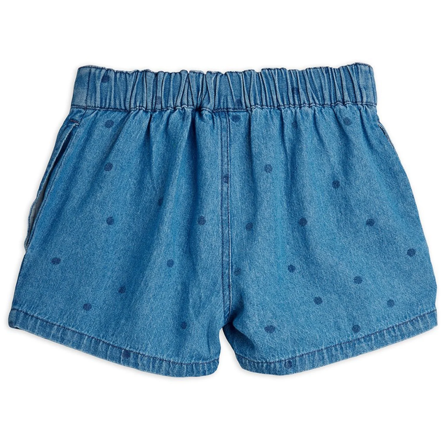 Mini Rodini Blue Lw Denim Dots AOP Shorts 2 - Image 4