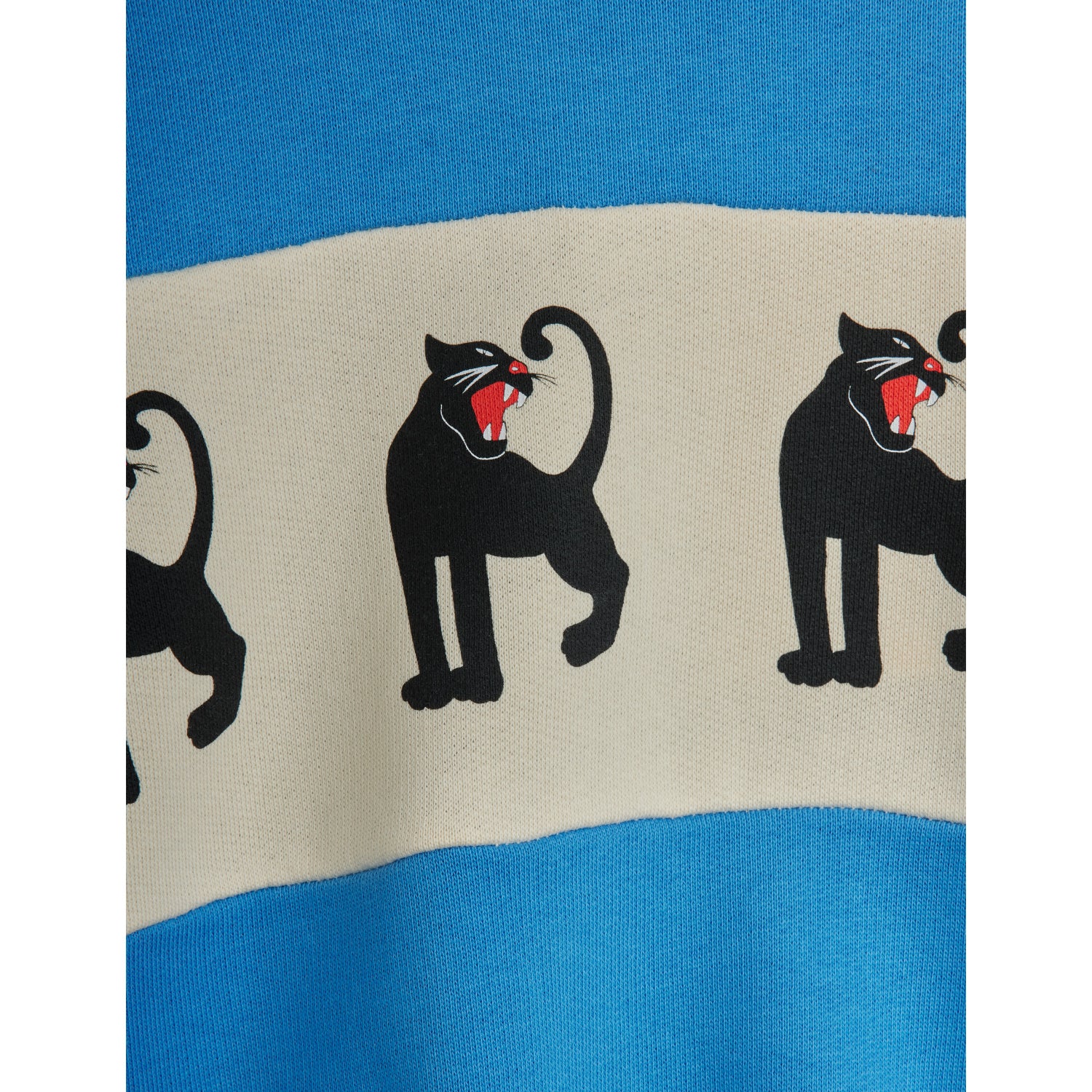 Mini Rodini Blue Panther Panel Sweatshirt - Image 2