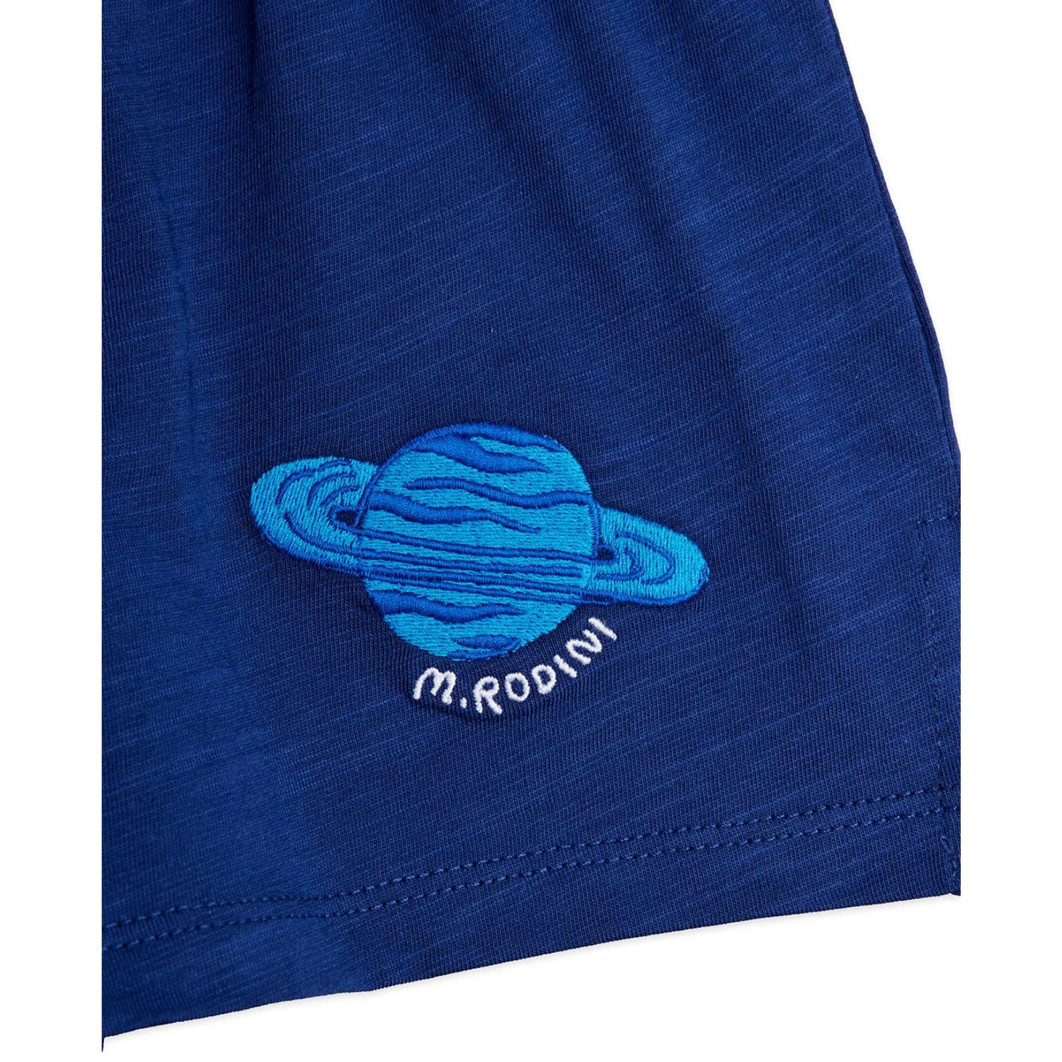 Mini Rodini Blue Planet Emb Shorts - Image 2