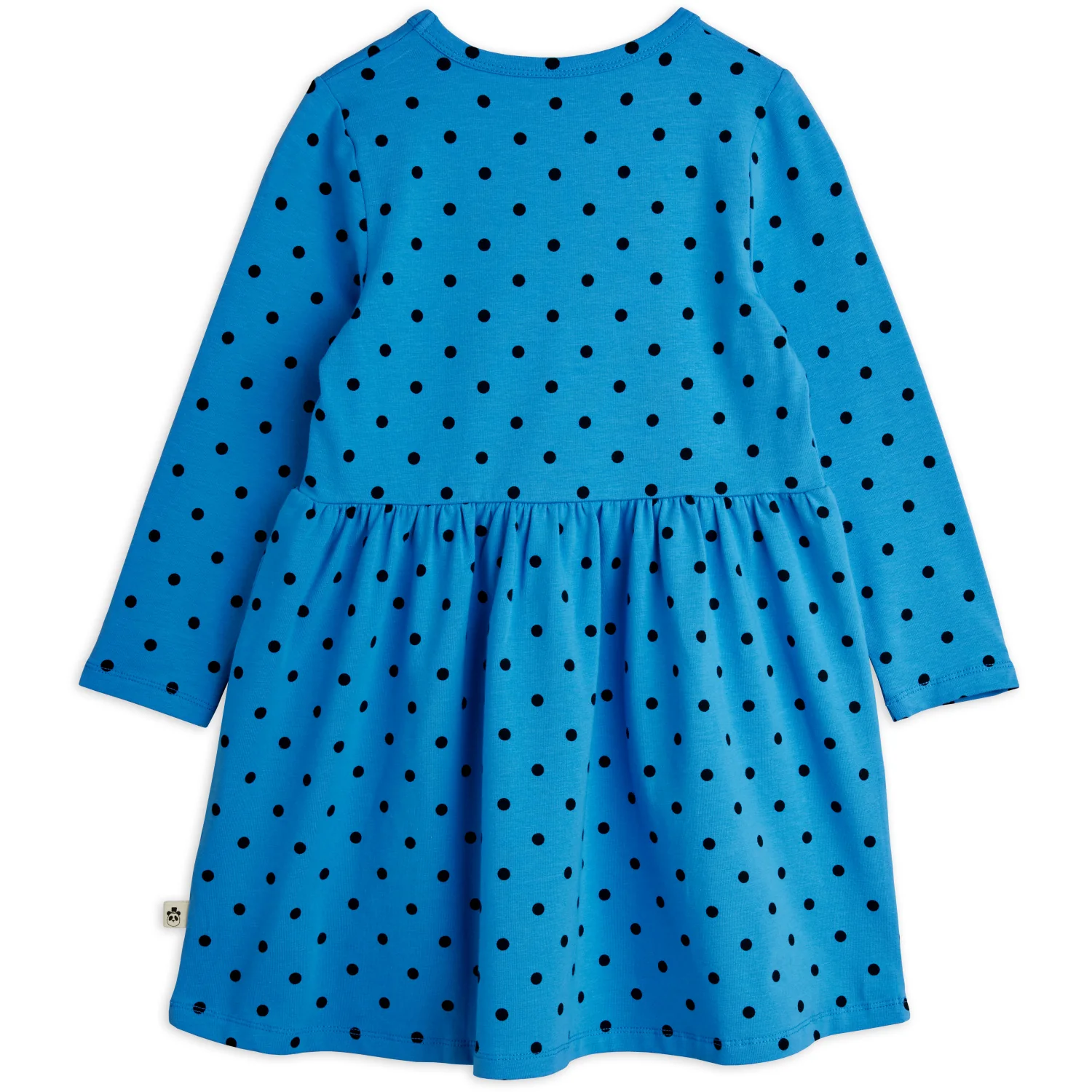 Mini Rodini Blue Polka Dots AOP Ls Dress - Image 3