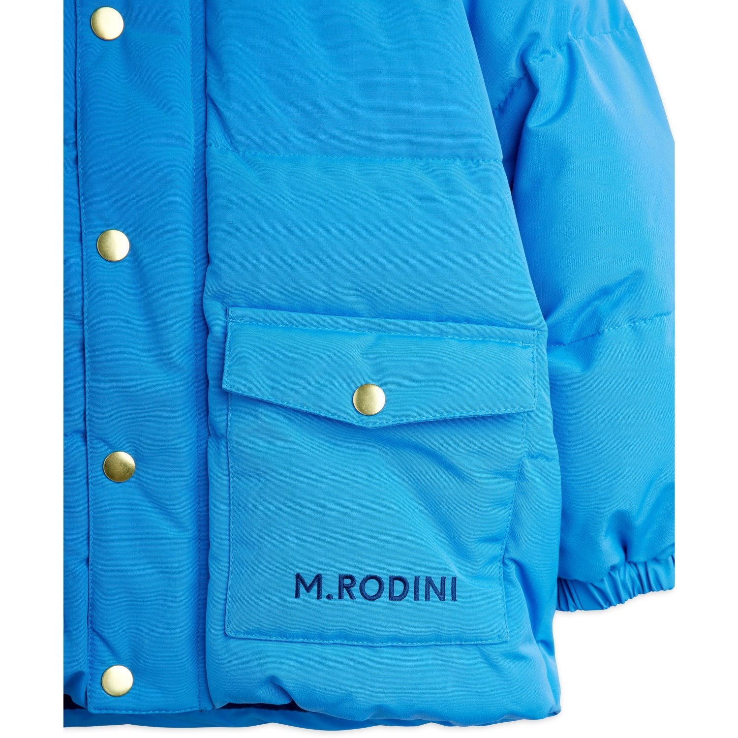 Mini Rodini Blue Solid Heavy Puffer - Image 9