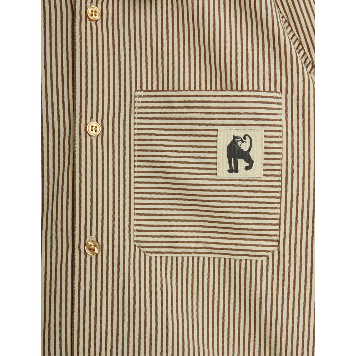 Mini Rodini Brown Poplin Yd Ls Shirt - Image 15
