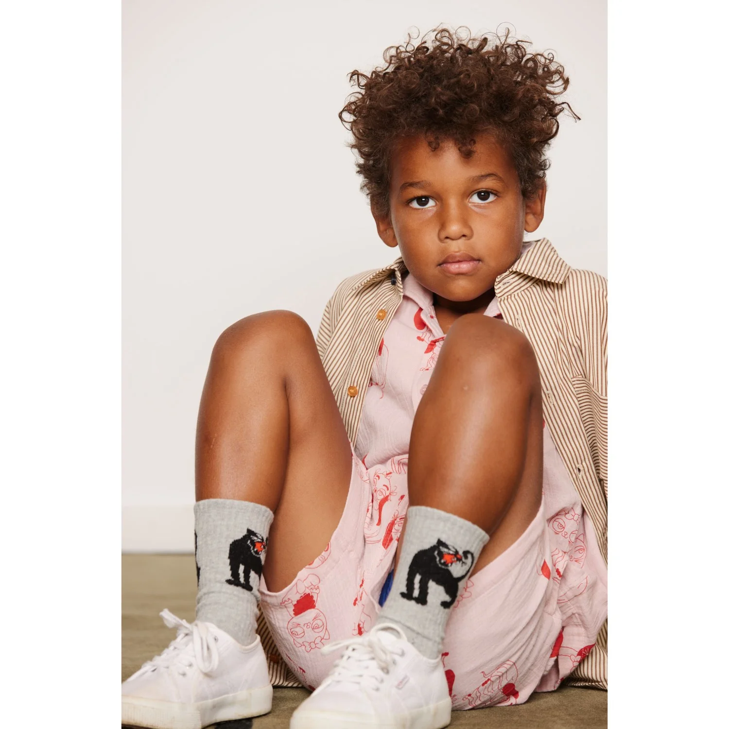 Mini Rodini Brown Poplin Yd Ls Shirt - Image 7