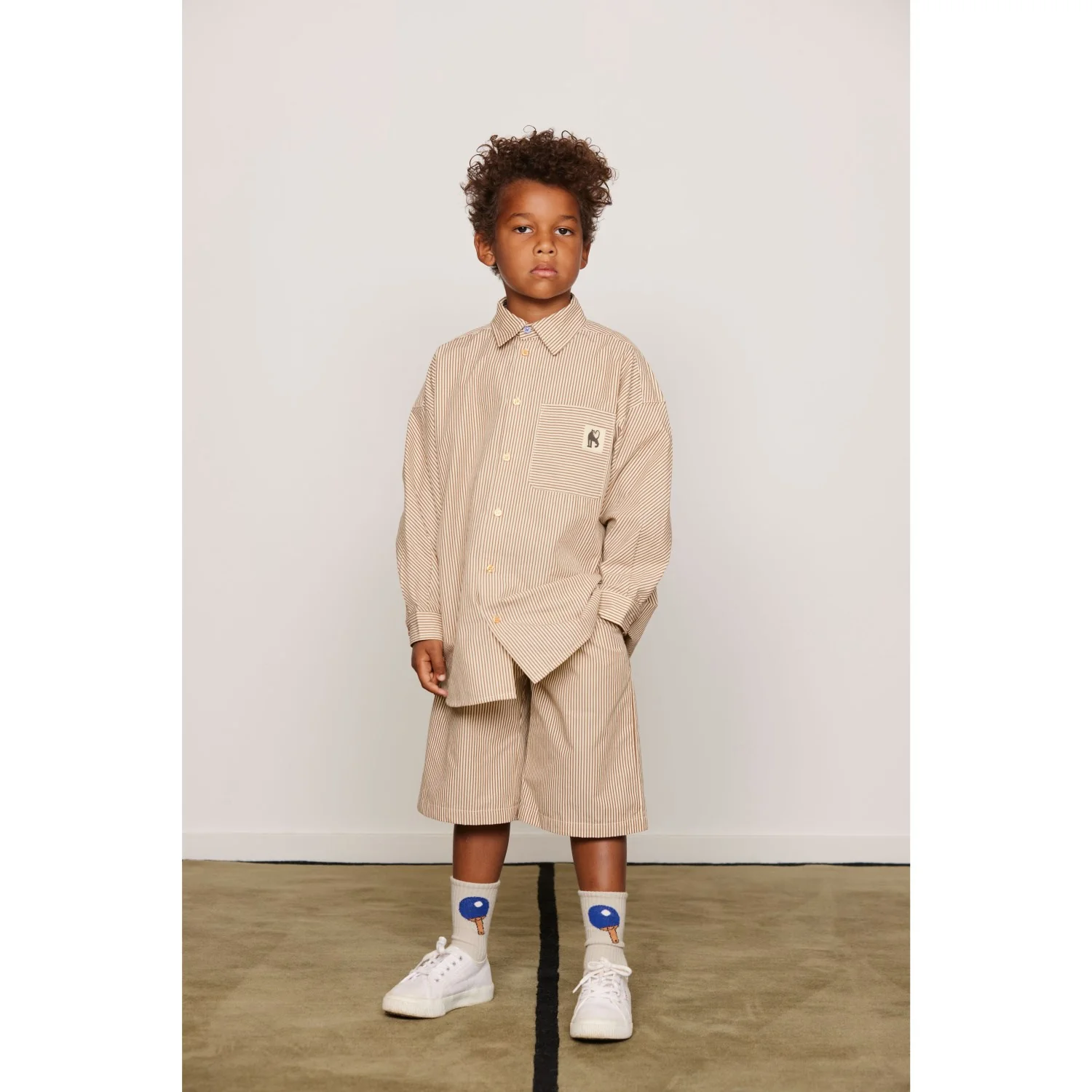 Mini Rodini Brown Poplin Yd Woven Shorts - Image 2