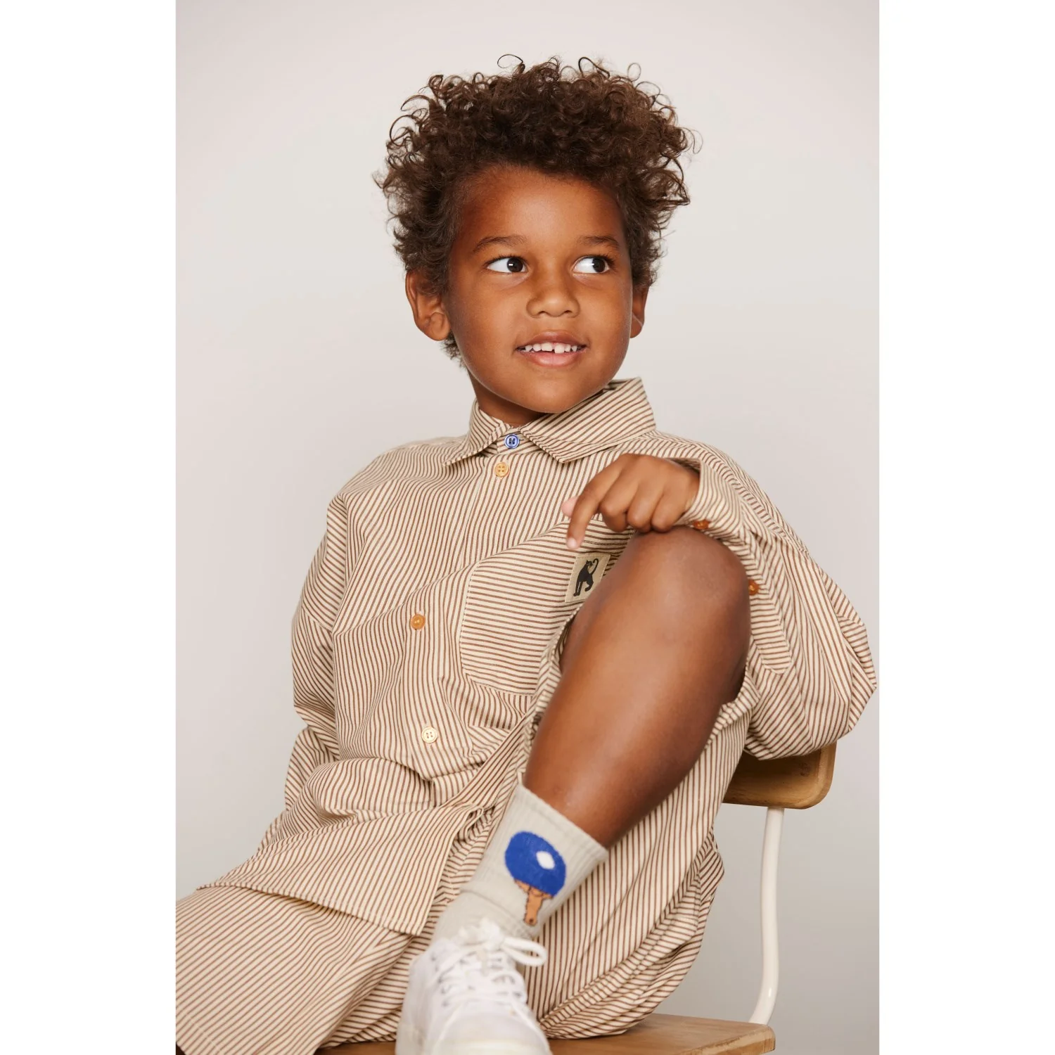 Mini Rodini Brown Poplin Yd Woven Shorts - Image 4