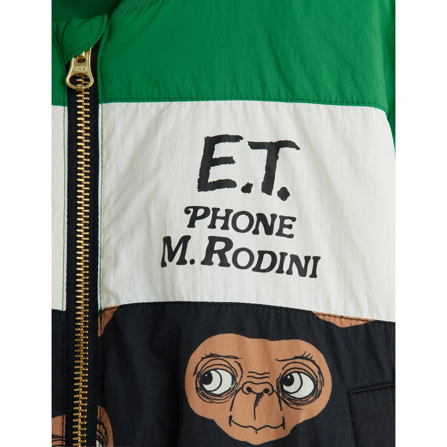 Mini Rodini Green E.T. Baseball Jacket - Image 2