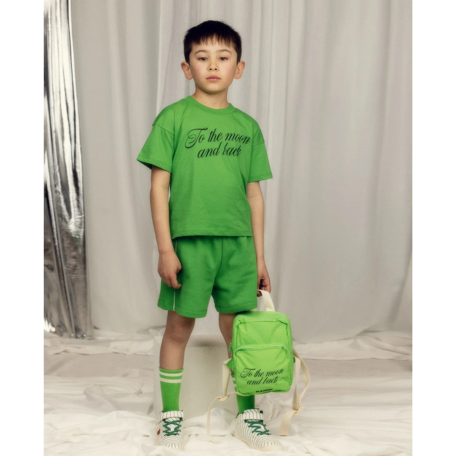 Mini Rodini Green To The Moon Sp Ss Tee - Image 6