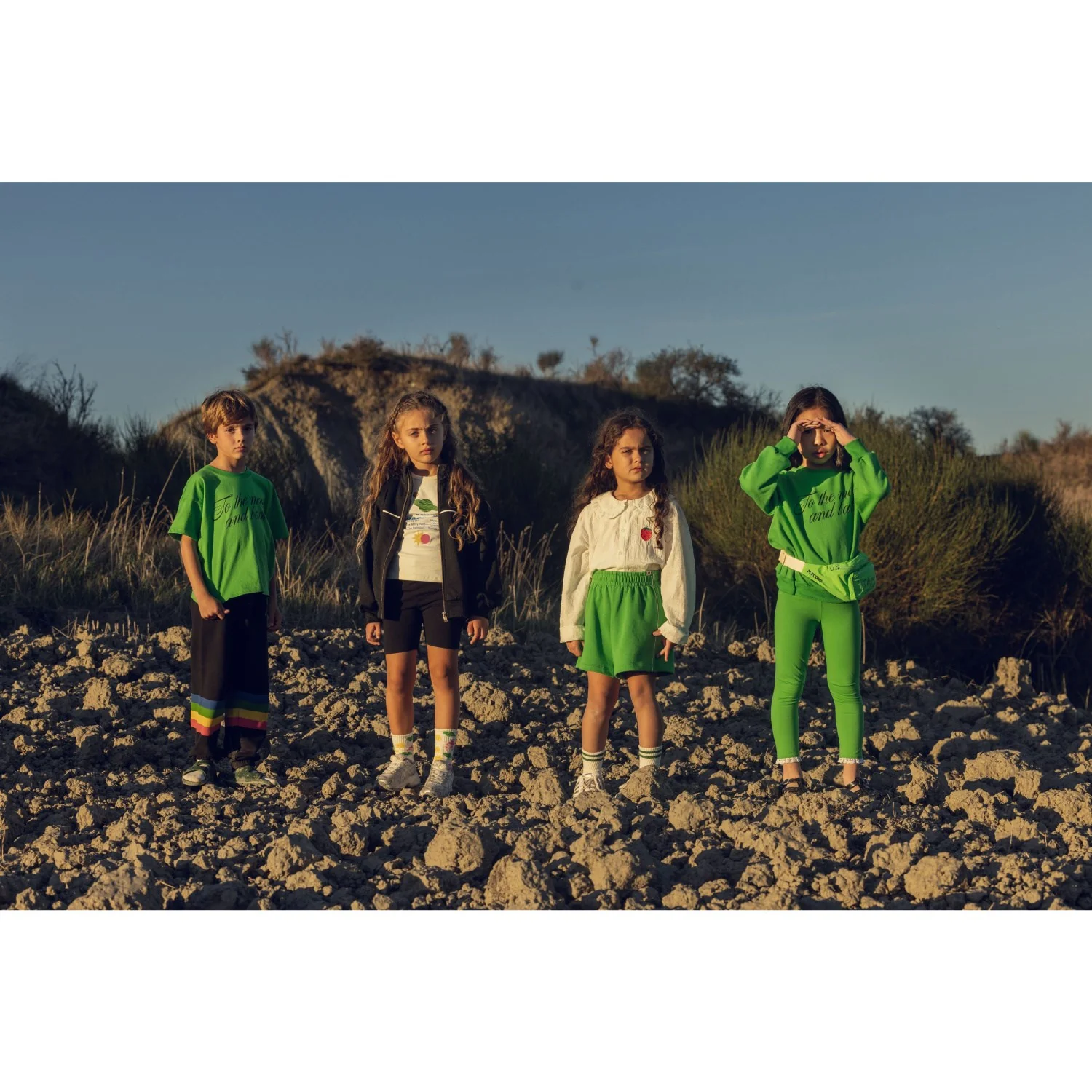 Mini Rodini Green To The Moon Sp Sweatshirt - Image 4