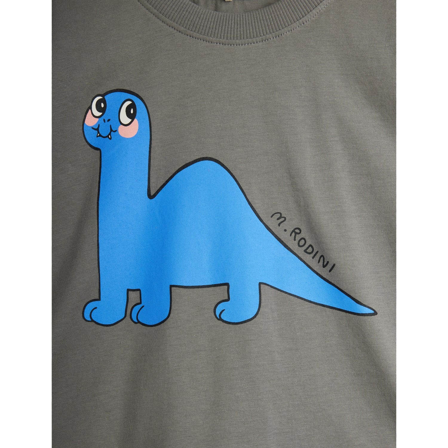 Mini Rodini Grey Dino Sp Ss Tee - Image 8