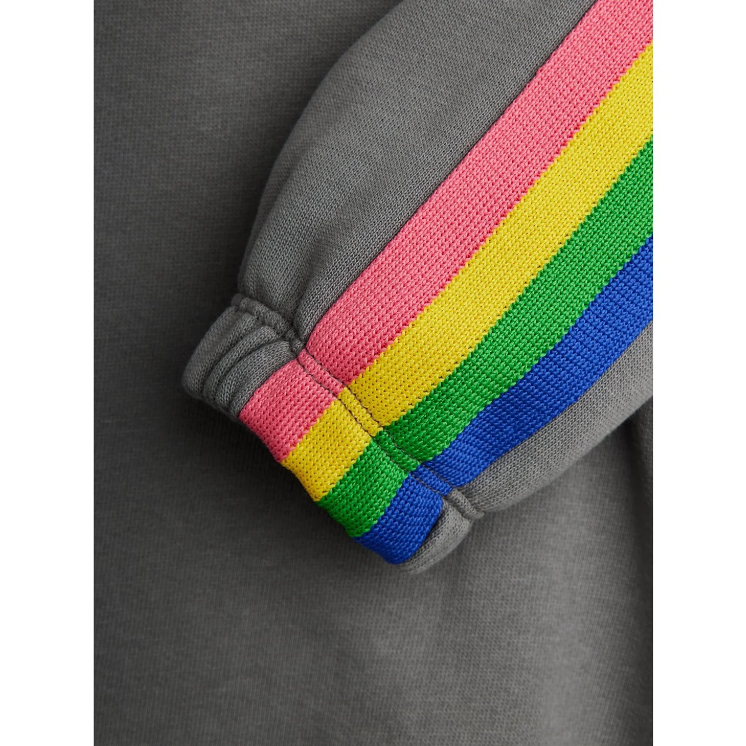 Mini Rodini Grey The Milky Way Rainbow Panel Sweatshirt - Image 3
