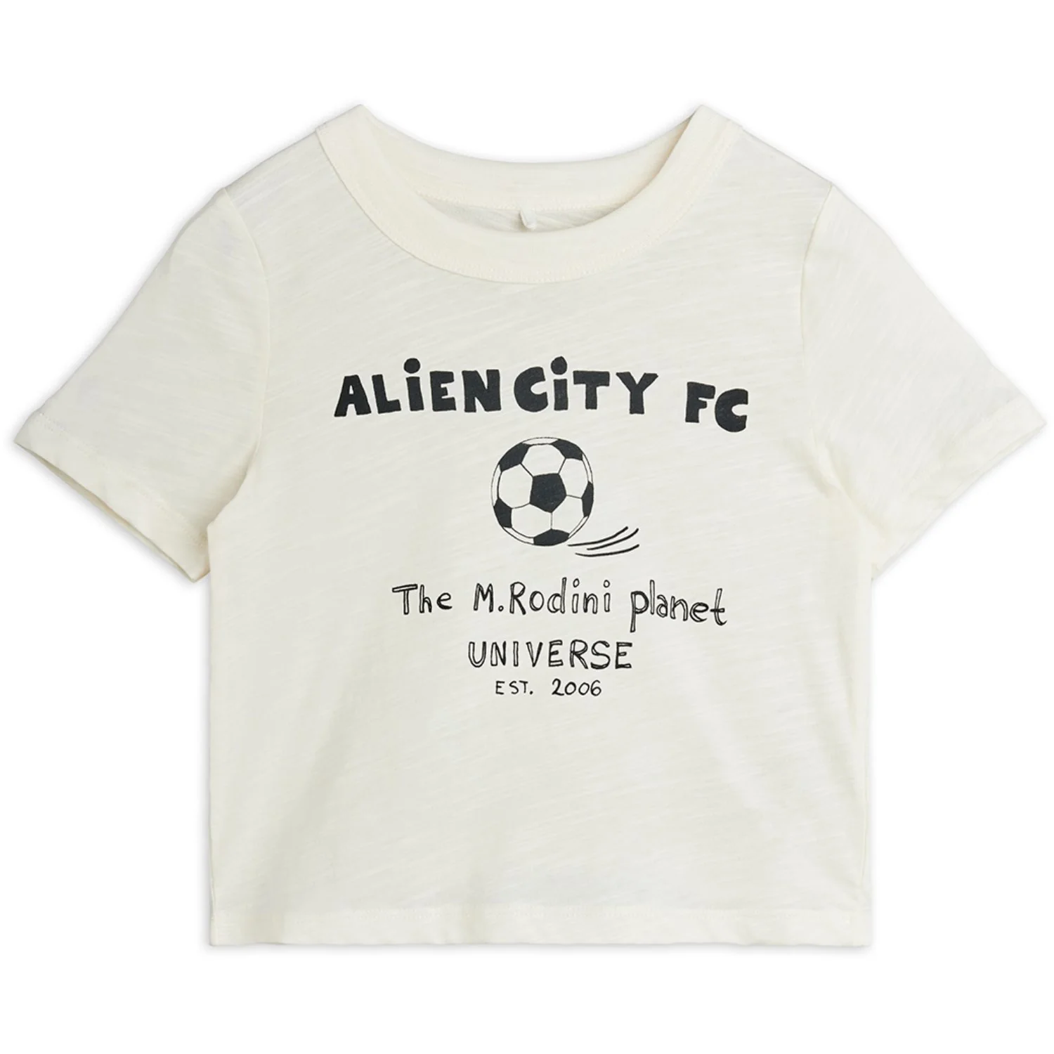 Mini Rodini Off-white Alien City Fc Sp Ss Tee