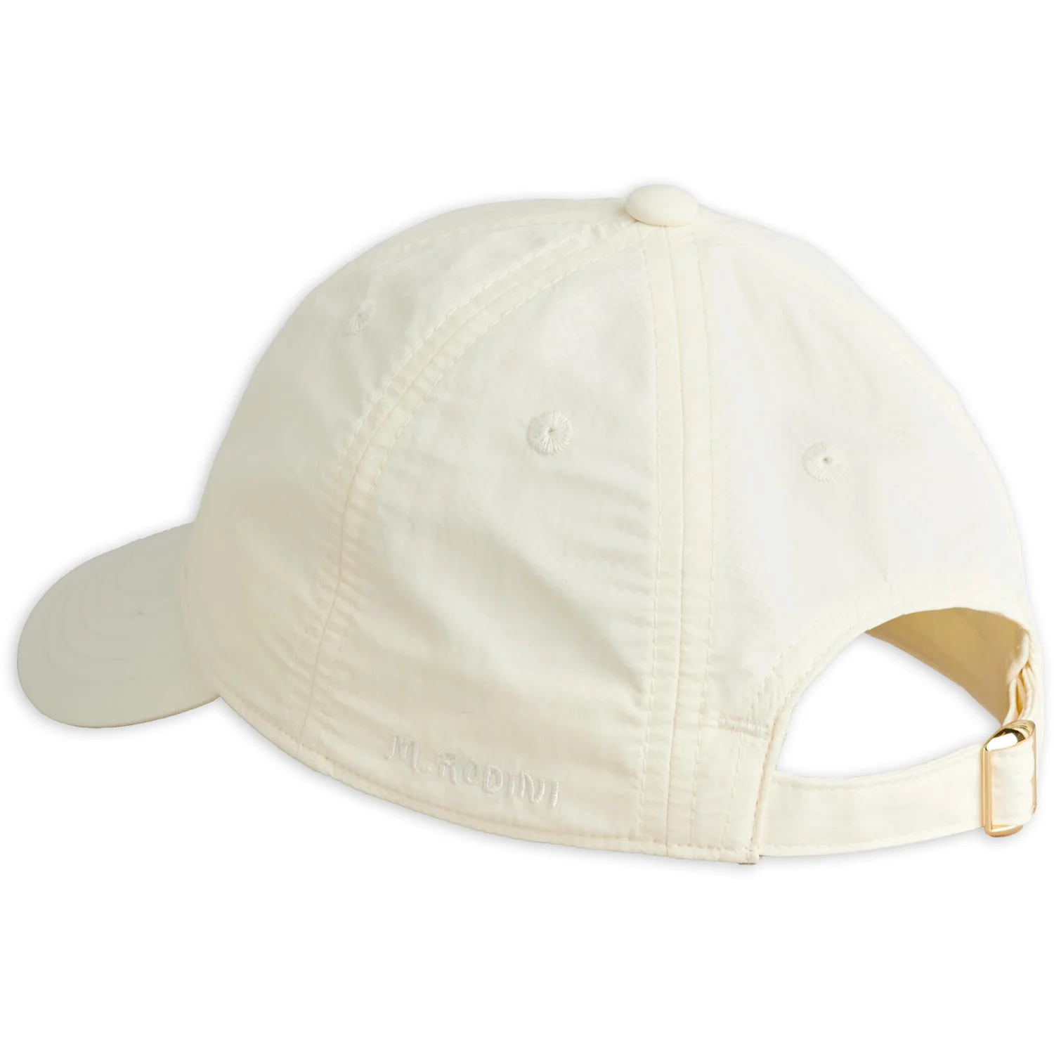 Mini Rodini Off-white E.T Emb Nylon Pocket Cap - Image 3
