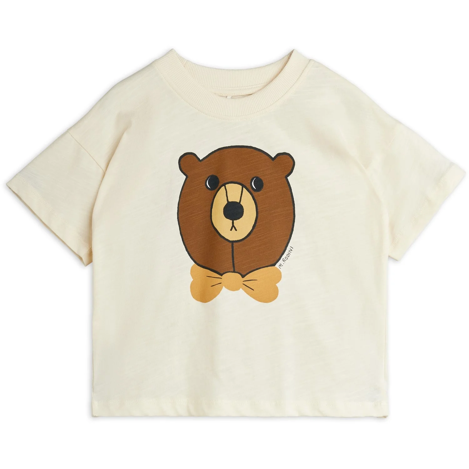 Mini Rodini Offwhite Bear Sp Ss Tee - Image 4