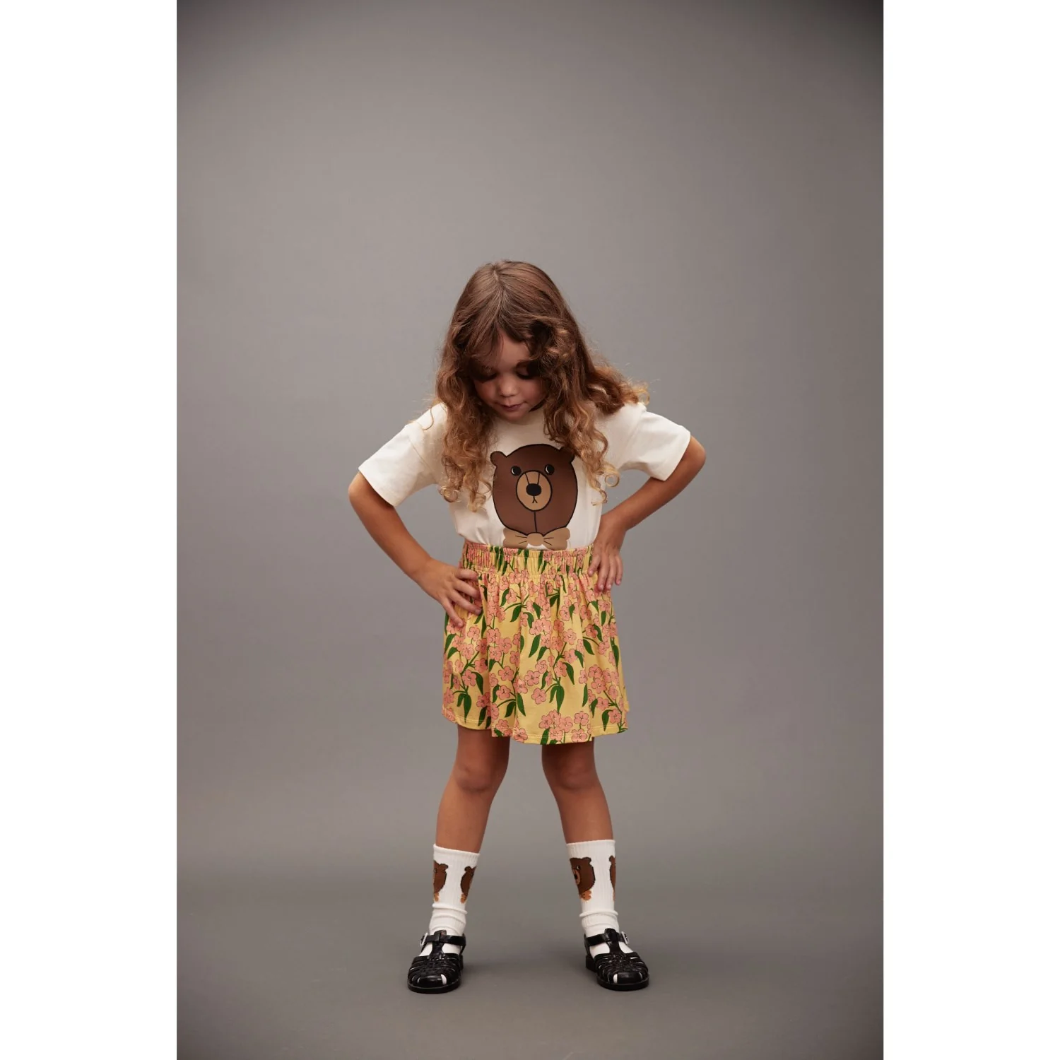 Mini Rodini Offwhite Bear Sp Ss Tee - Image 5