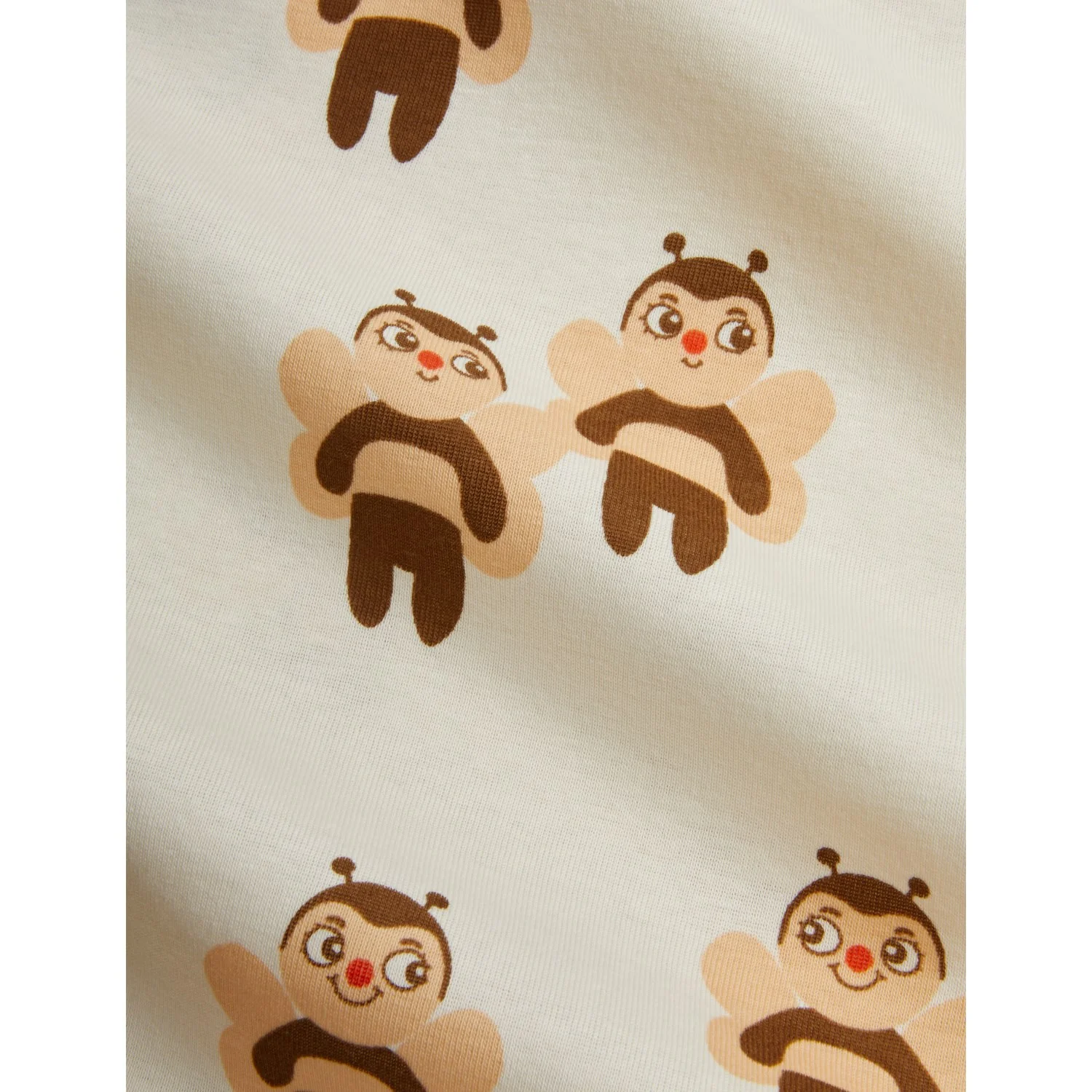 Mini Rodini Offwhite Bees AOP Ss Tee - Image 2
